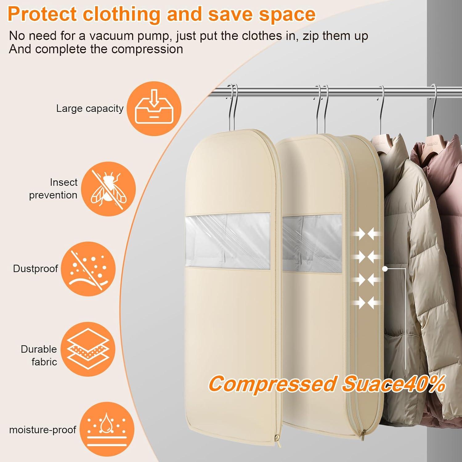 Bolsa Colgante Ahorra Espacio RXDTGYI 112x58x15 cm Beige