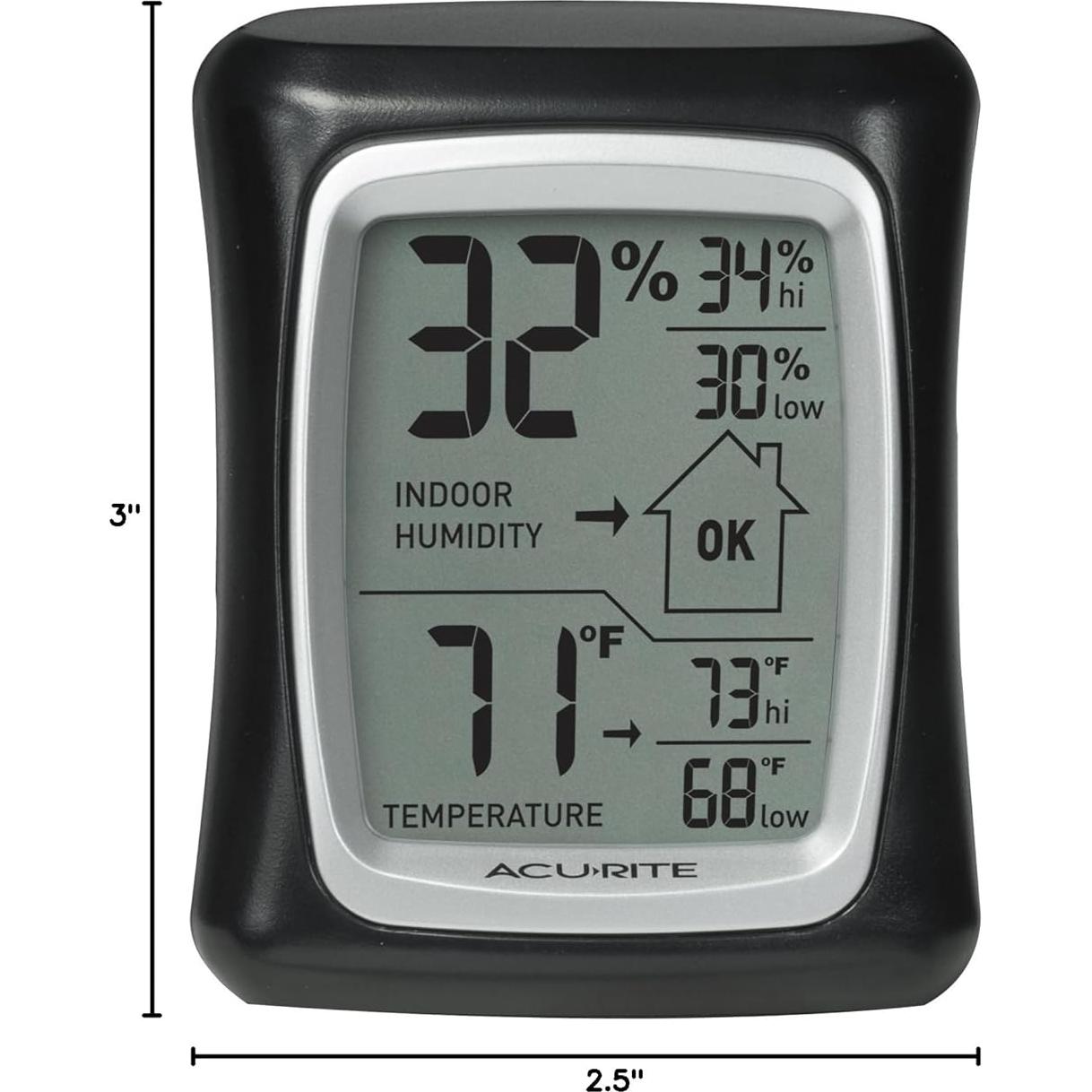 Termómetro e Higrómetro Digital AcuRite 00325 para Interior