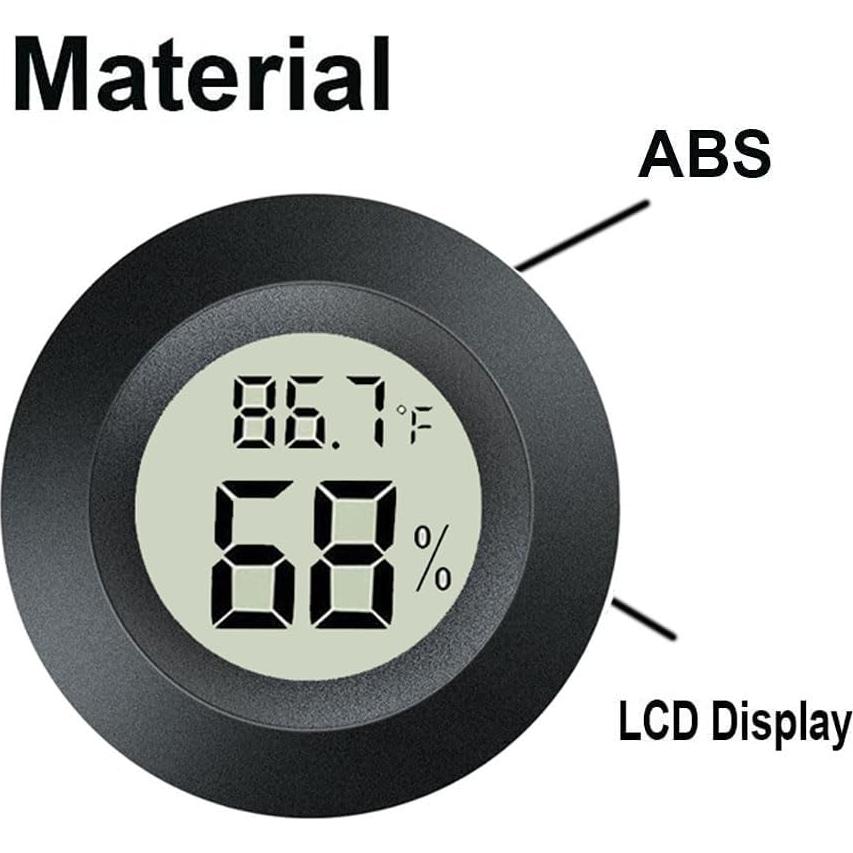Paquete de 2 Higrómetros Digitales MEGGSI para Interior