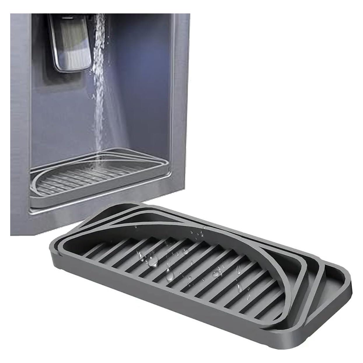 Bandeja de Goteo de Silicona Gris para Dispensador de Agua