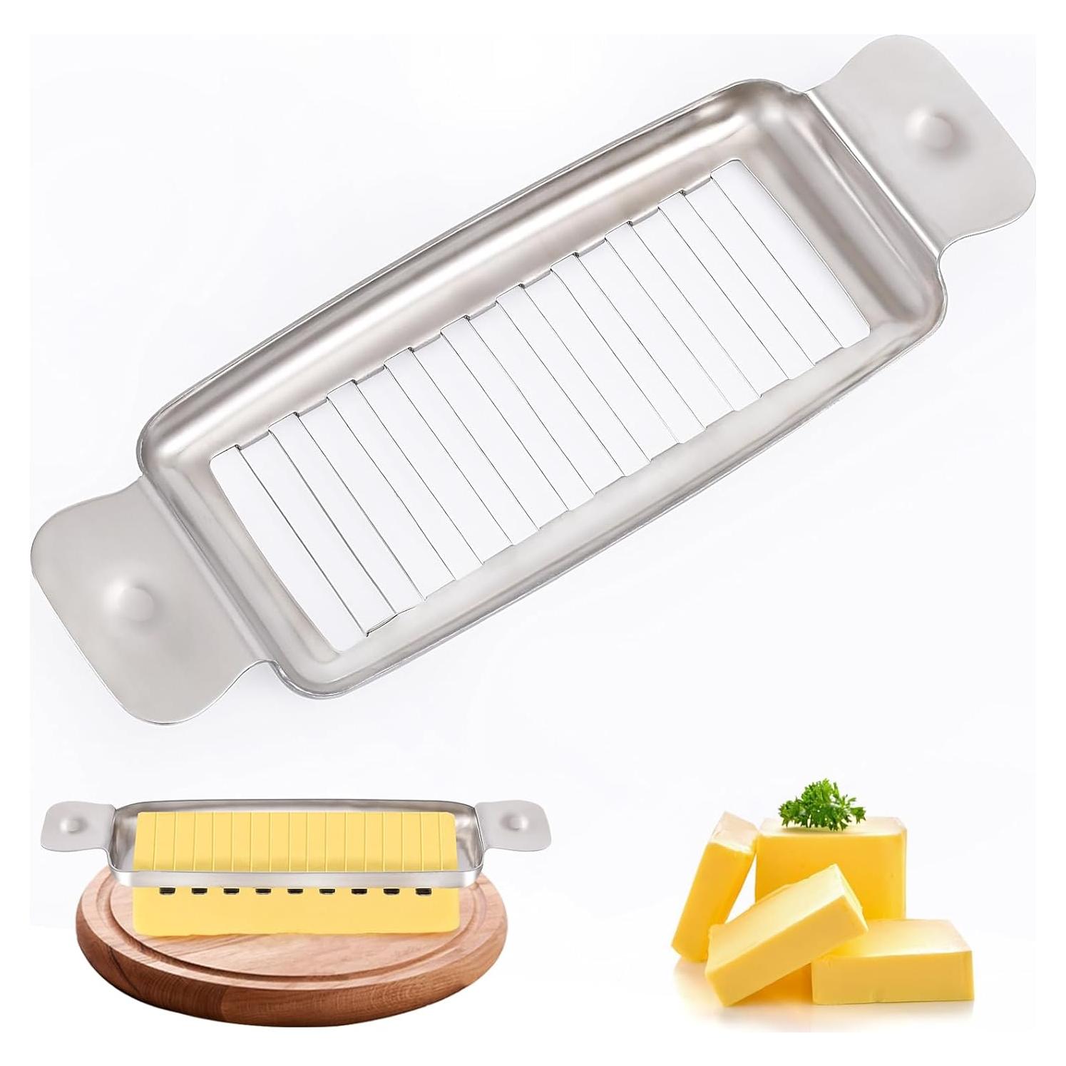 Cortador de Mantequilla y Queso ALIKITCN Acero Inoxidable 18 Cuerdas