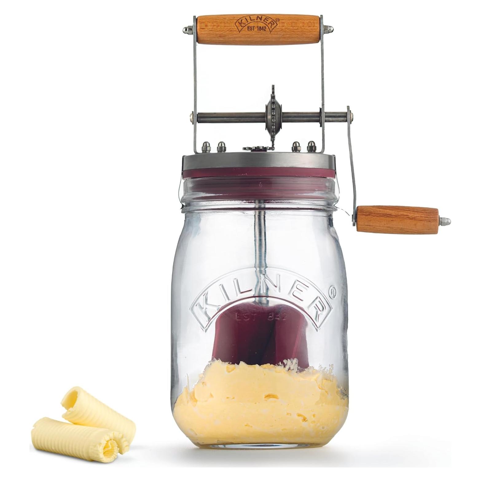 Batidor de Mantequilla Manual Kilner 34 oz - Rápido y Fácil