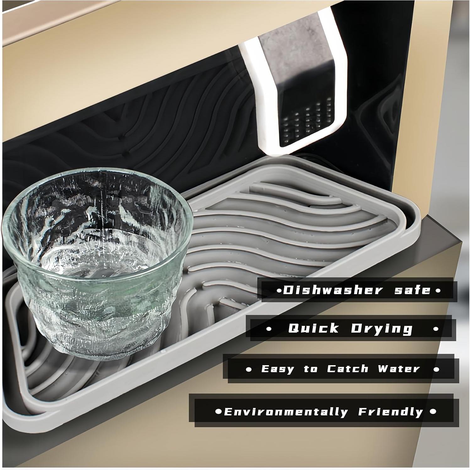 Bandeja de Goteo para Refrigerador LOLOLE 2 Piezas Gris