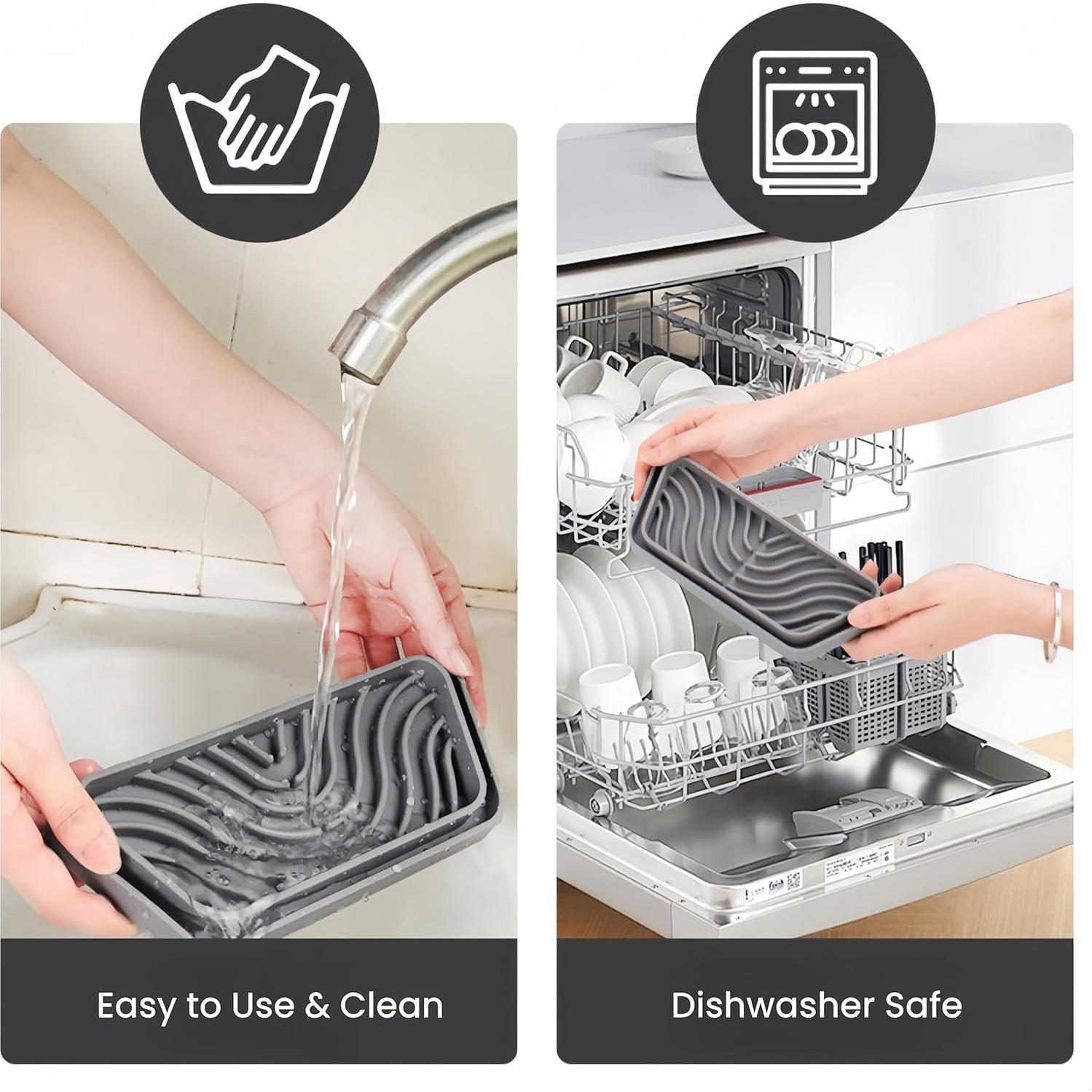 Bandeja de Goteo para Refrigerador LOLOLE 2 Piezas Gris