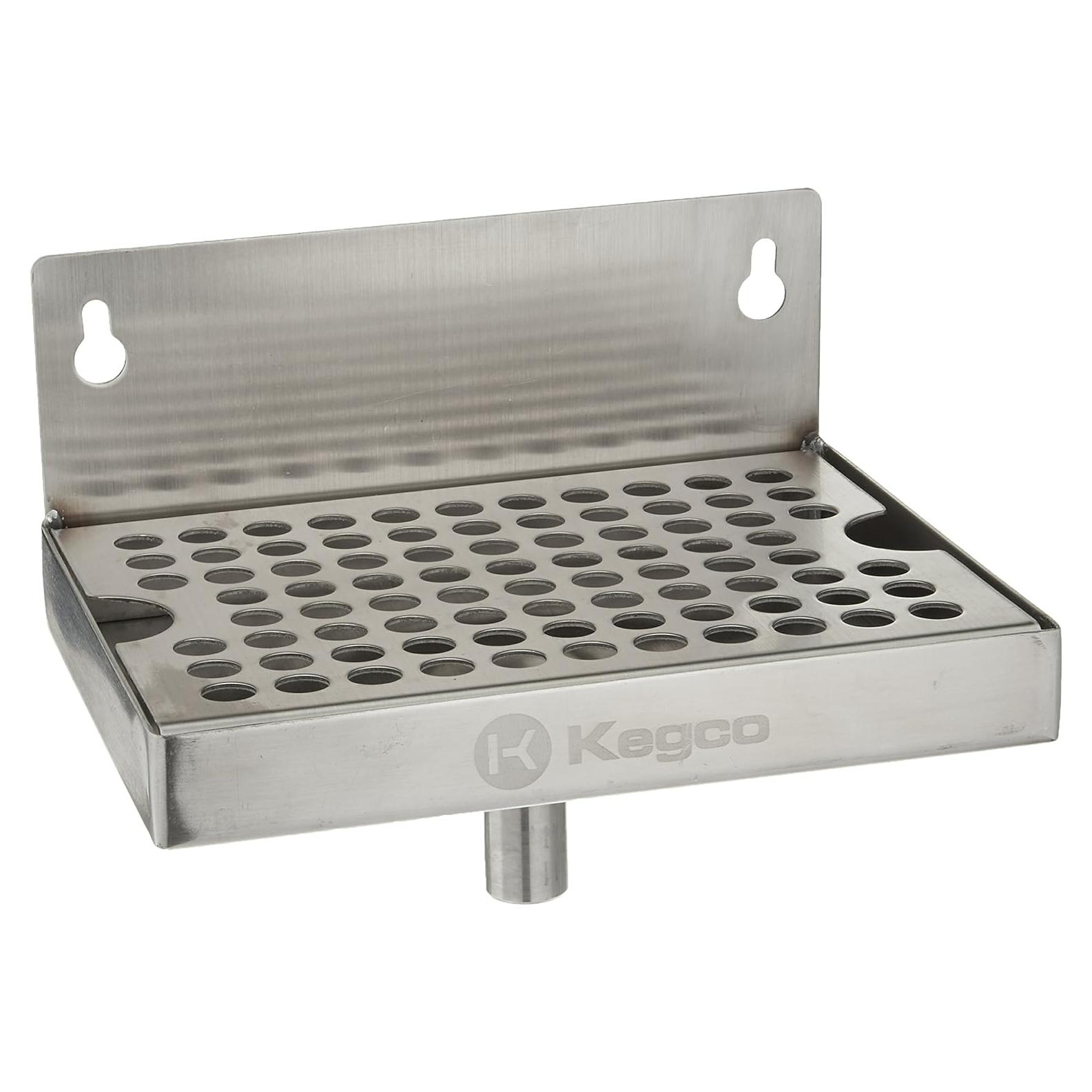 Bandeja de Goteo Montada en Pared Kegco DP-64-D 15.24 cm Acero Inoxidable