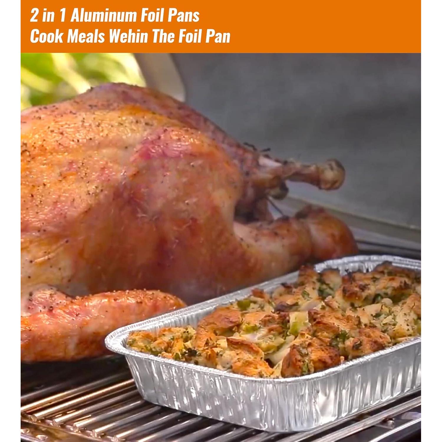 Bandejas de Goteo NUPICK 30 Pack para Parrillas Weber 21.6x15.2 cm