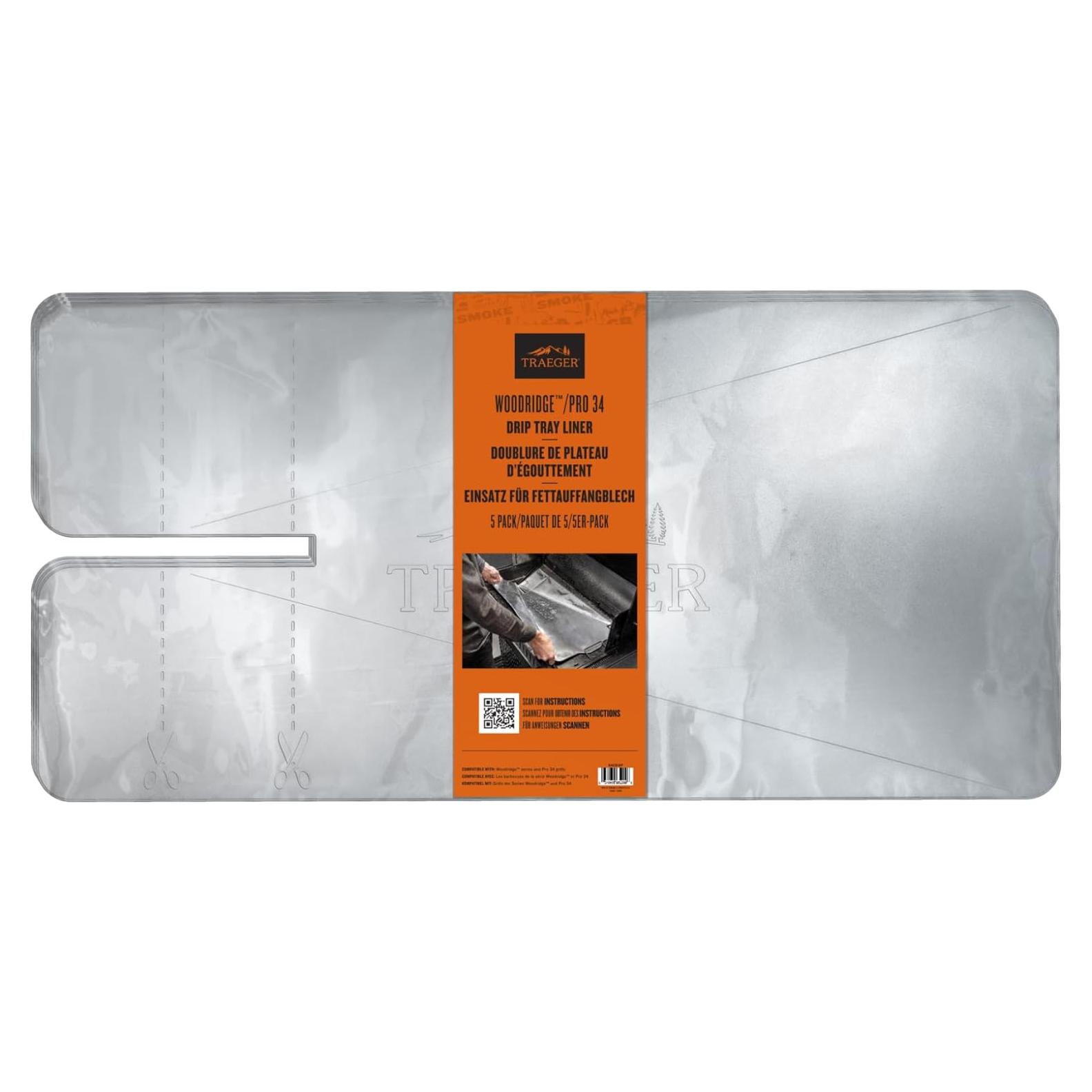 Forros de bandeja de goteo Traeger Grills Pro 34 y Woodridge
