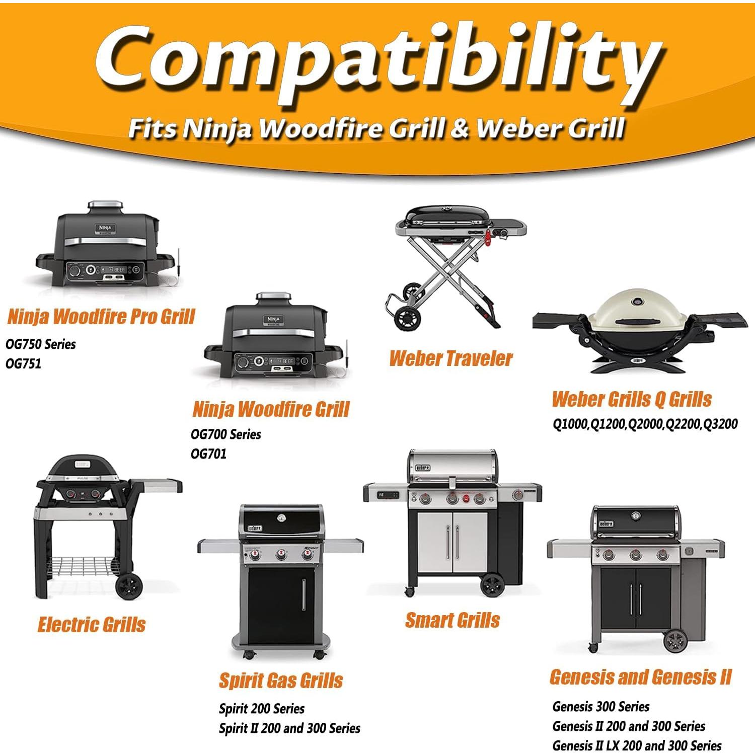 Bandejas de Goteo de Silicona QHAND para Parrillas Weber y Ninja