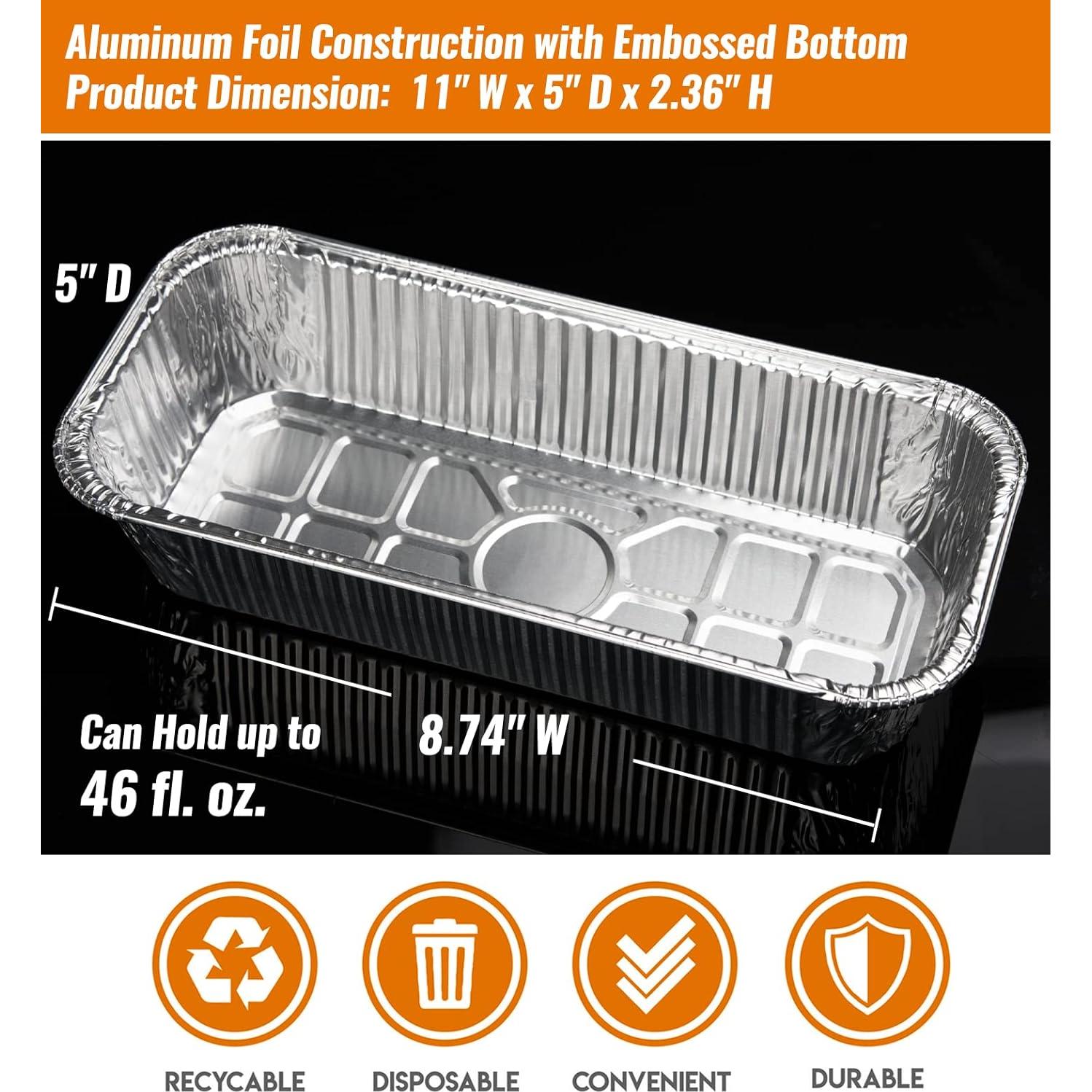 NUPICK 35 Bandejas de Goteo Aluminio para Parrillas Weber