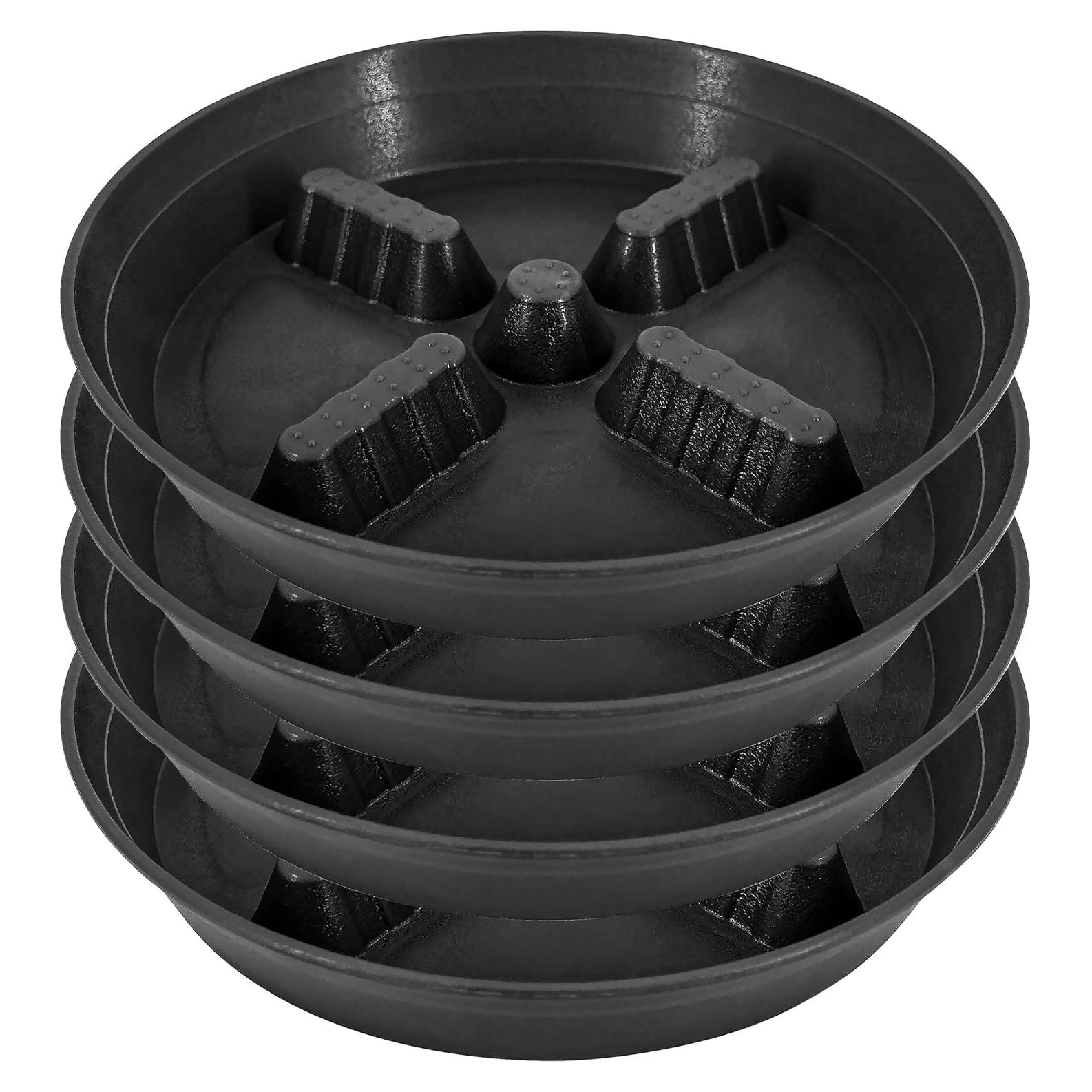 Paquete de 4 platos para plantas 20-43 cm Feyvdzv