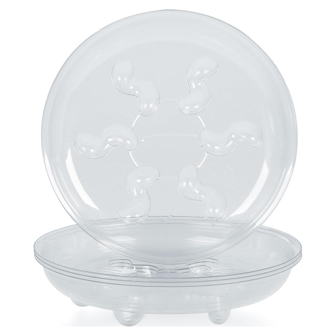 Plato de Plástico Transparente Idyllize 30.48 cm - 5 Piezas