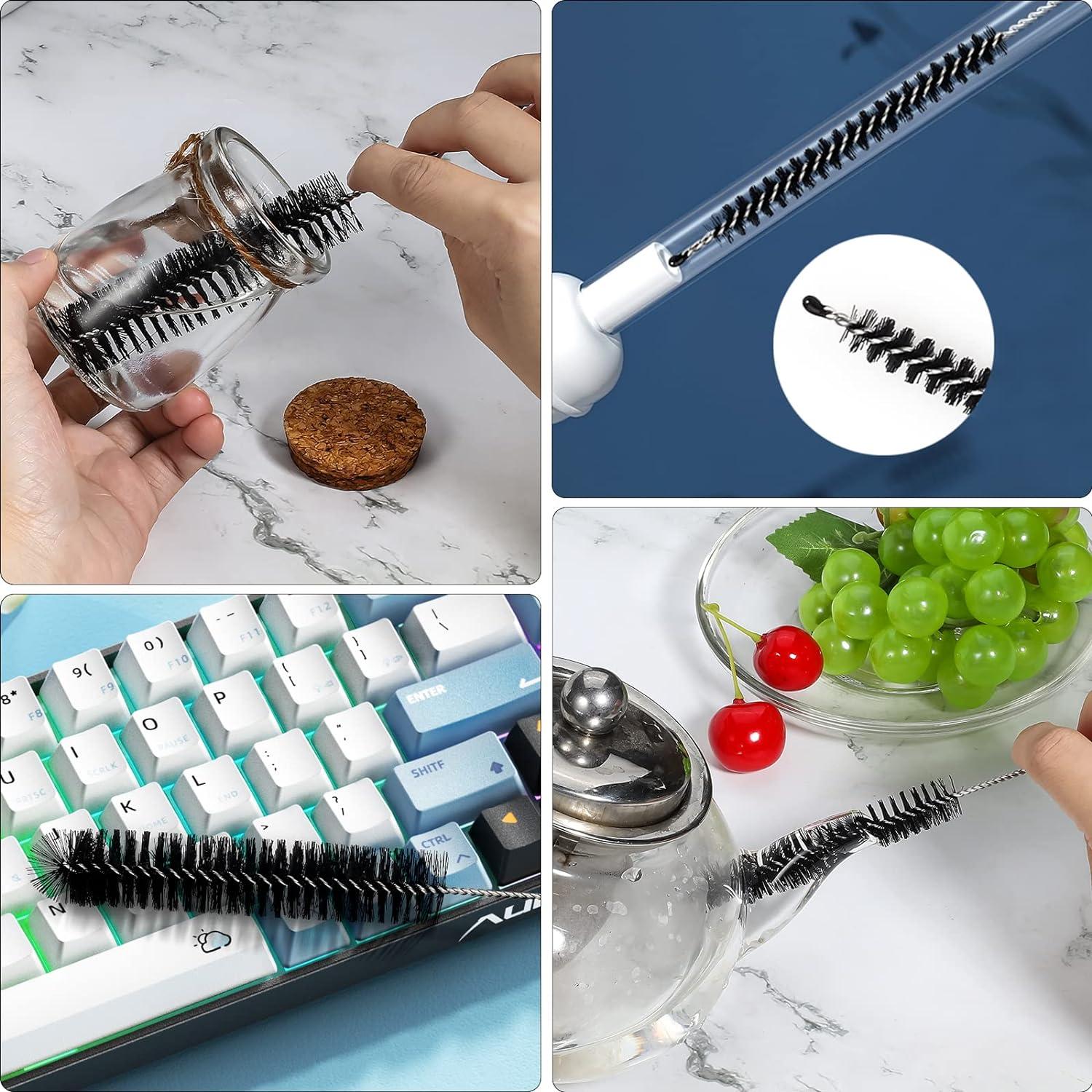 Conjunto de 12 cepillos limpiadores Ixiaoyoo 21 cm reutilizables