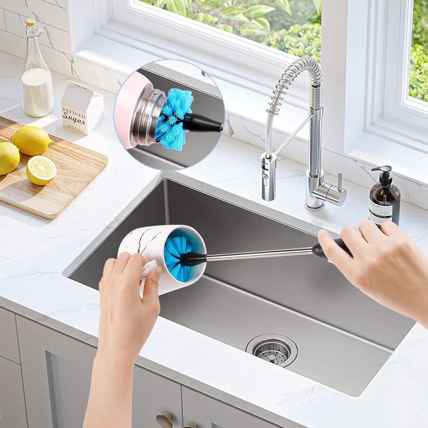 Juego de Cepillos para Botellas UNIFUN 4 Piezas Acero Inoxidable