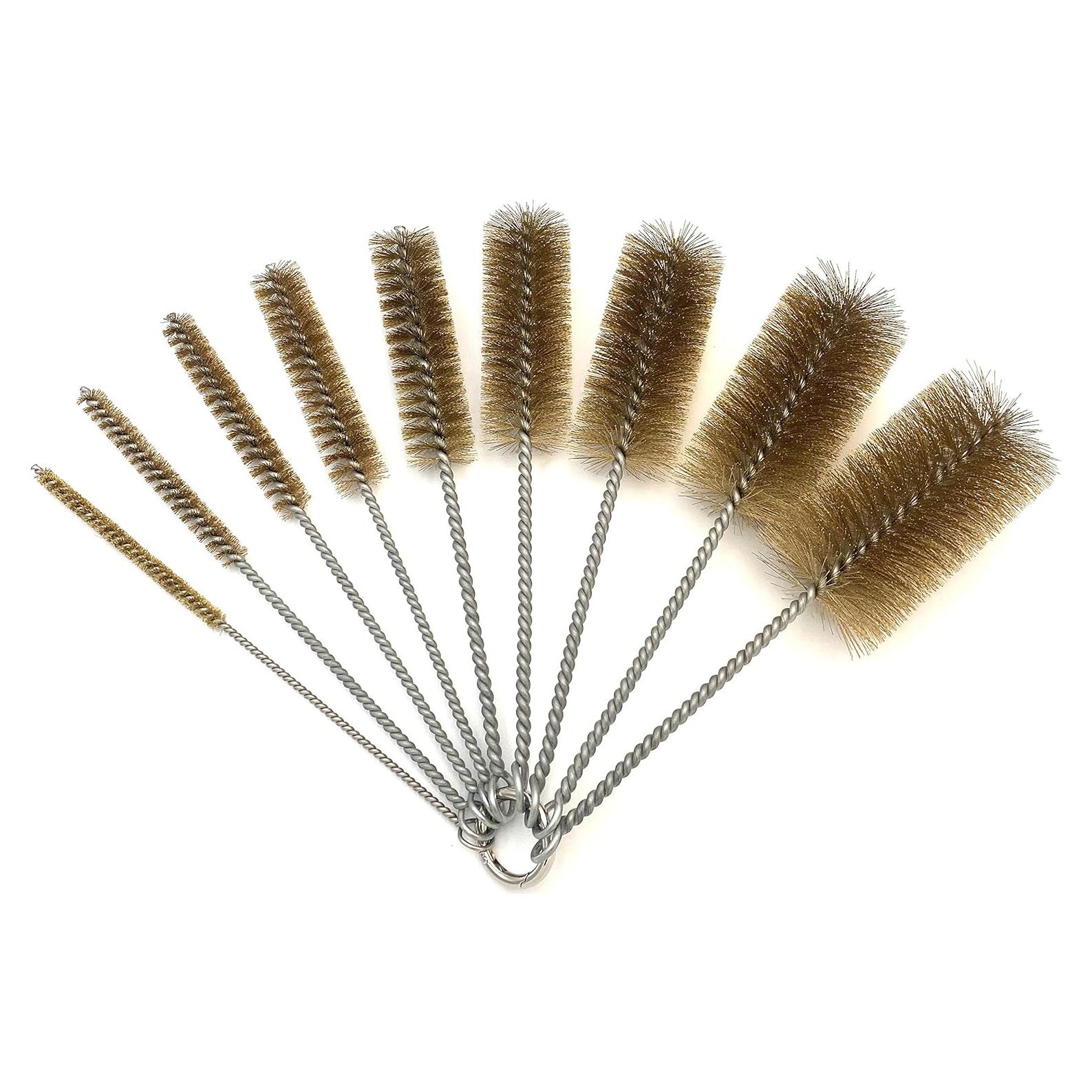 Juego de Cepillos de Limpieza Ctsyuqoo - 9 Piezas, Cerda de Latón