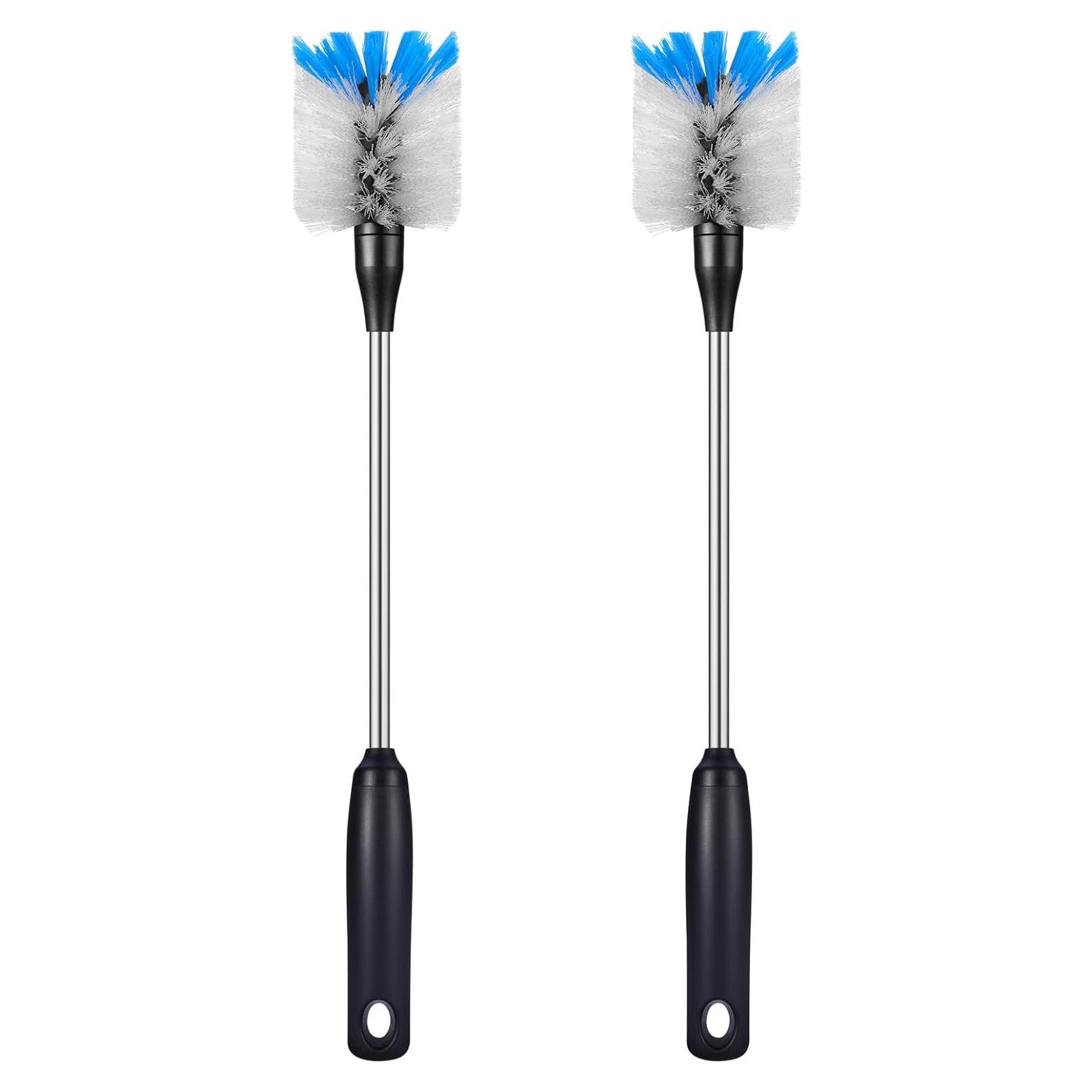 Cepillo de Botellas MOSOLAN 38 cm Paquete de 2 Acero Inoxidable