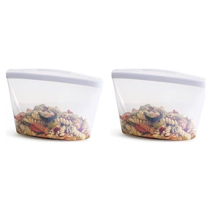 Bolsa de Almacenamiento de Silicona Stasher 4 Tazas - Paquete de 2