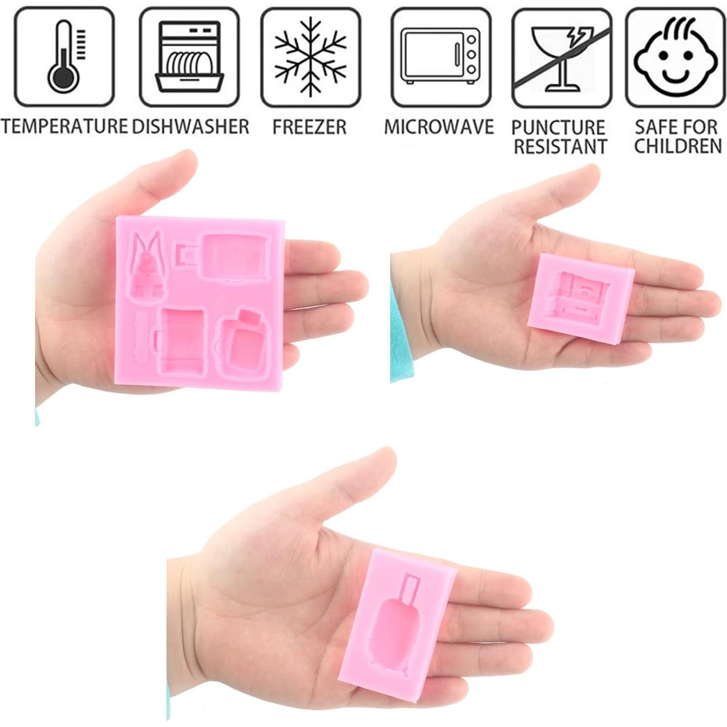 Molde de Silicona para Pasteles Mujiang Set de 3 Equipaje