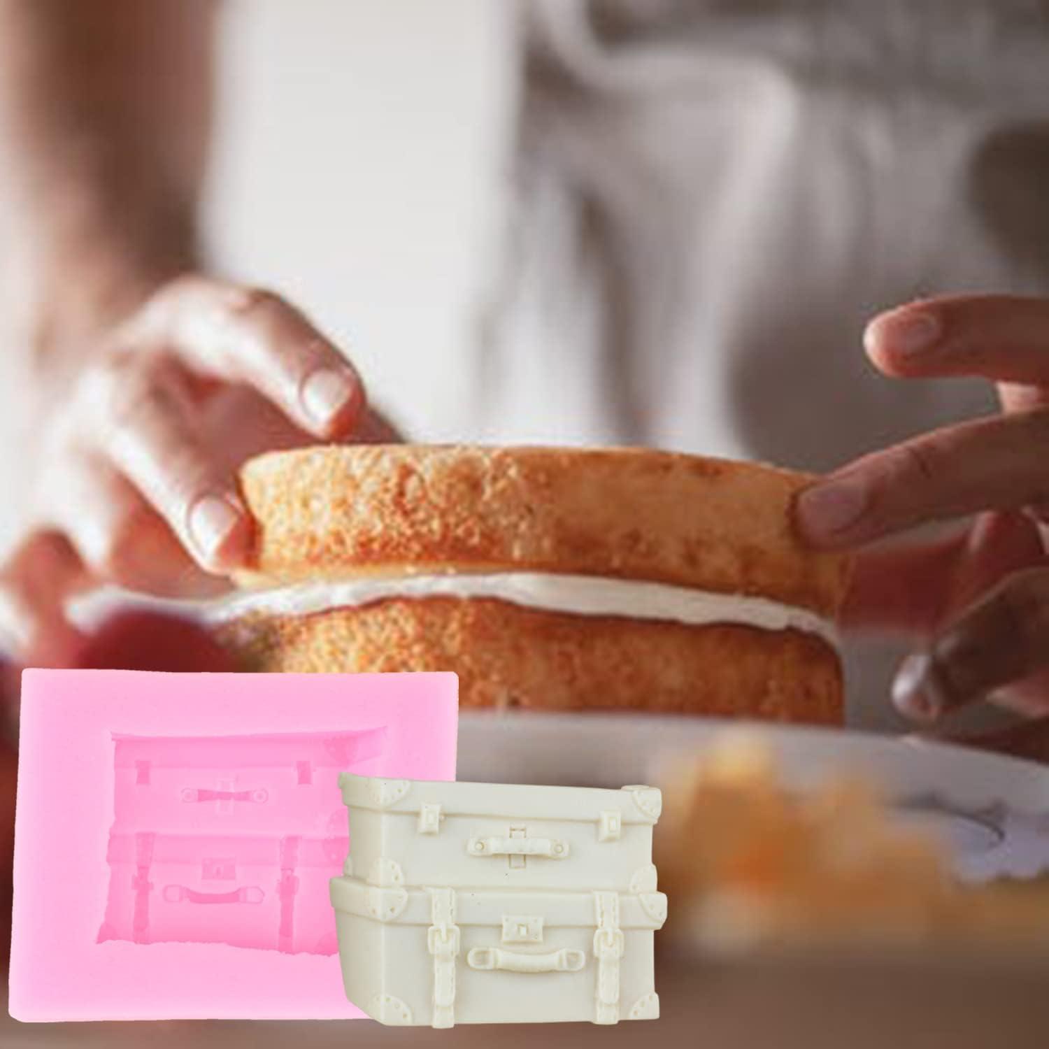 Molde de Silicona para Pasteles Mujiang Set de 3 Equipaje