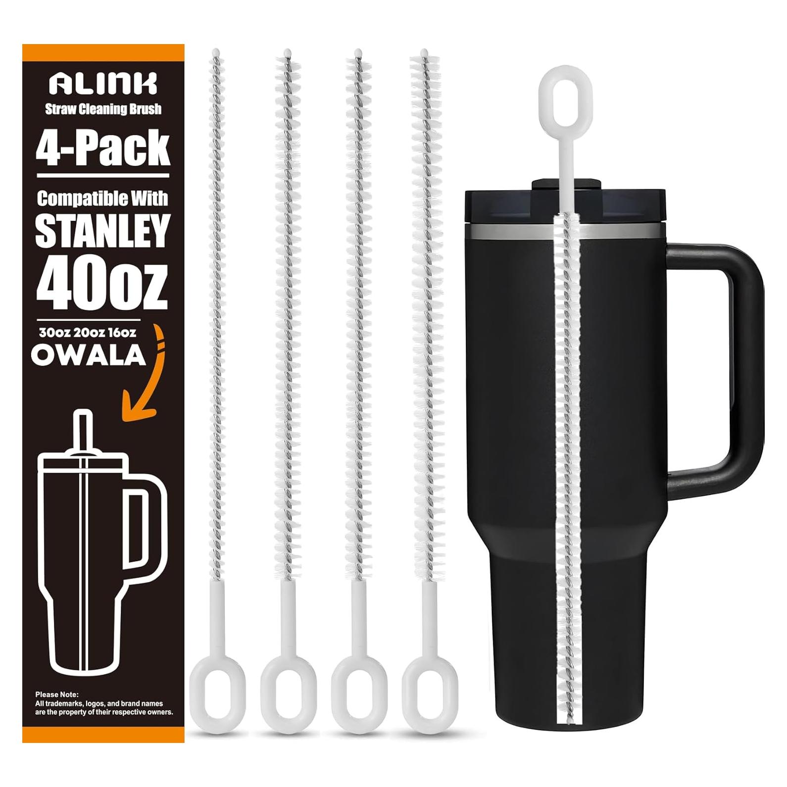 Cepillo de Limpieza para Pajitas ALINK - 4 Unidades, 10 cm