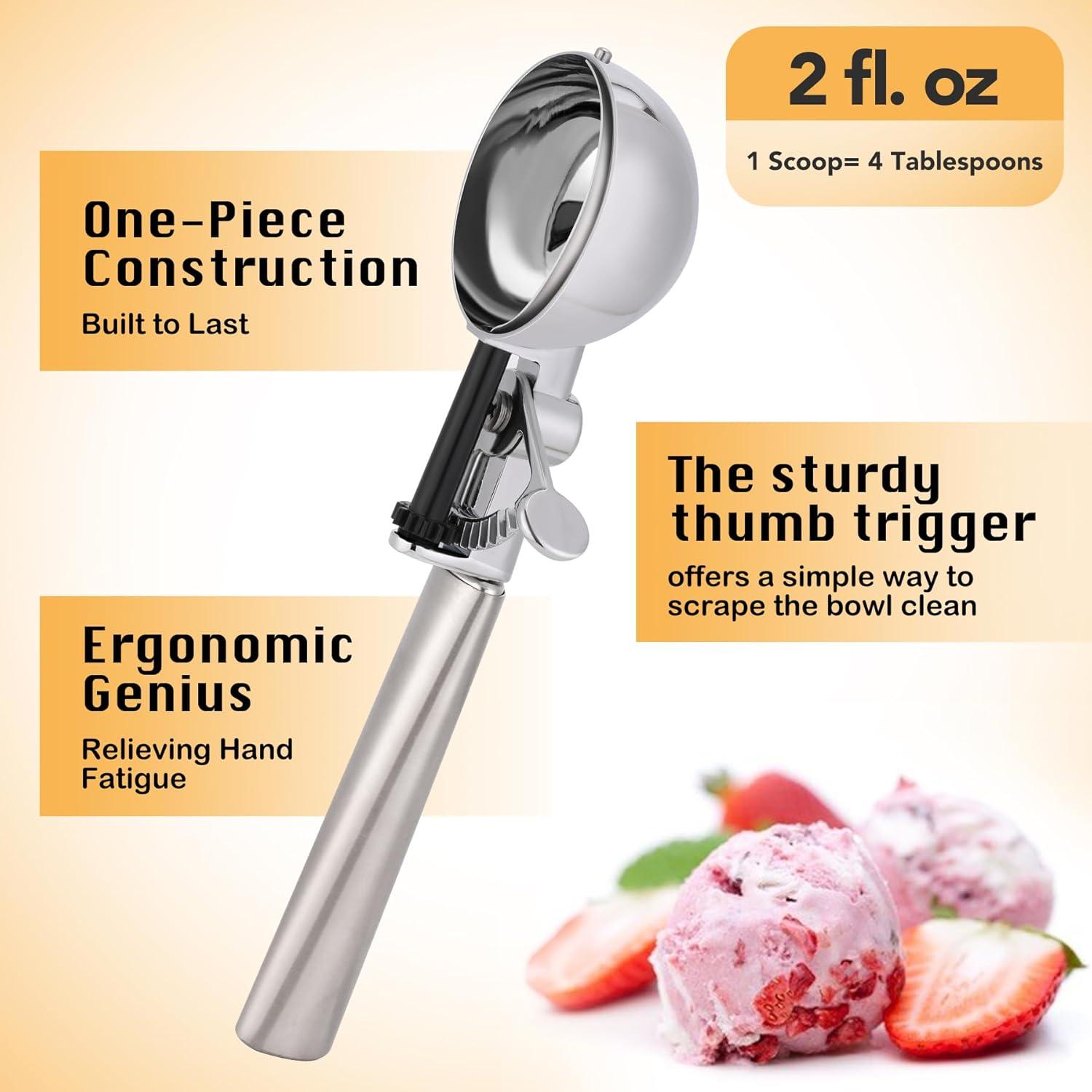 Cucharón de Masa para Galletas Soobeeke #16 60ml Acero Inoxidable