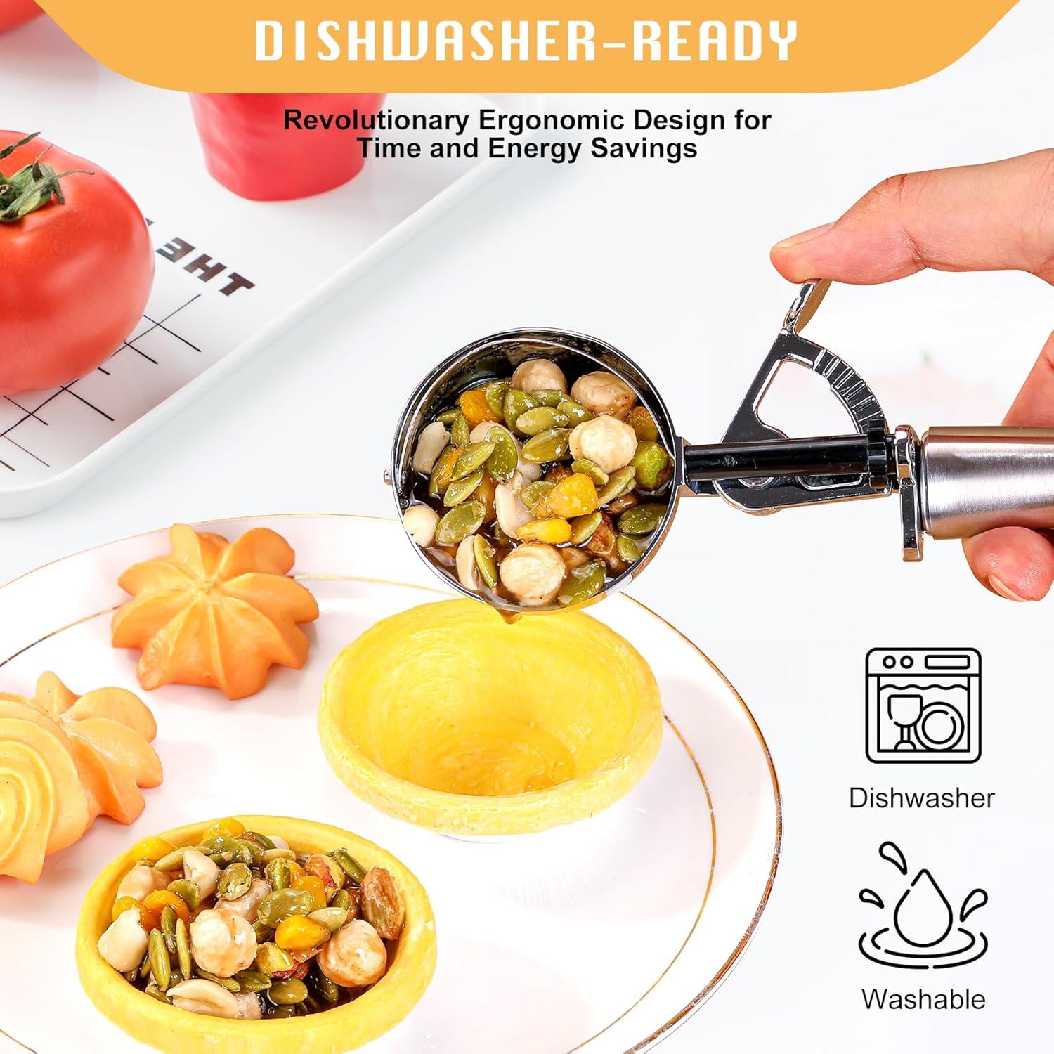 Cucharón de Masa para Galletas Soobeeke #16 60ml Acero Inoxidable