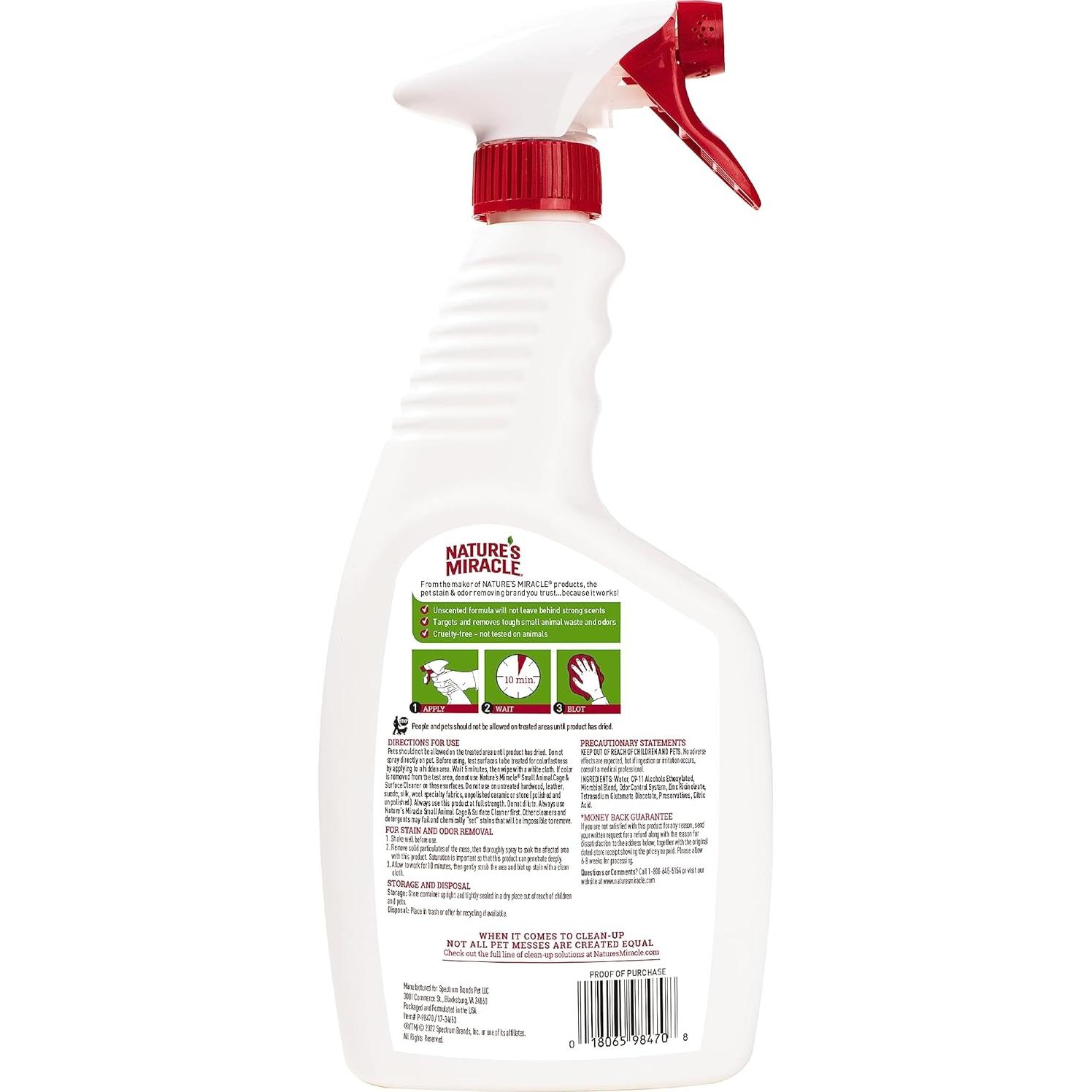 Limpiador Bio-Enzimático Nature's Miracle 680g para Jaulas