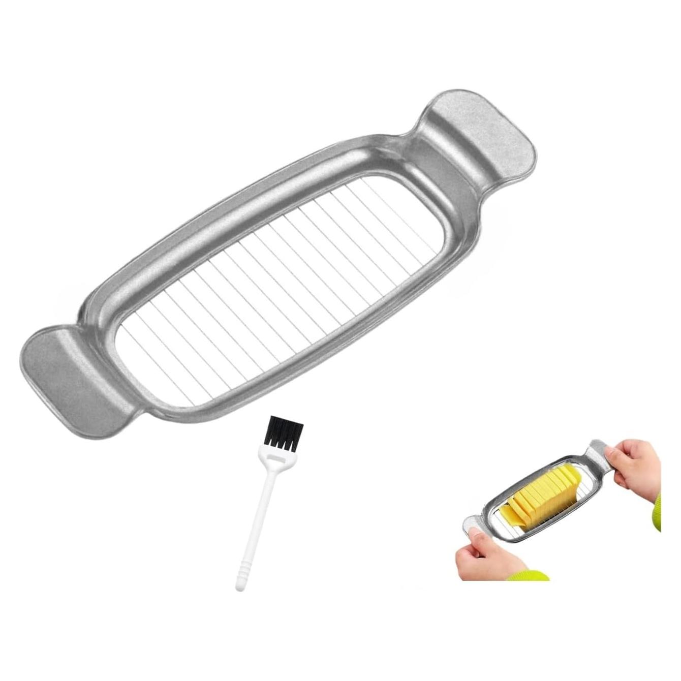 Cortador de Mantequilla y Queso Genérico Acero Inoxidable 19.5x6.8cm