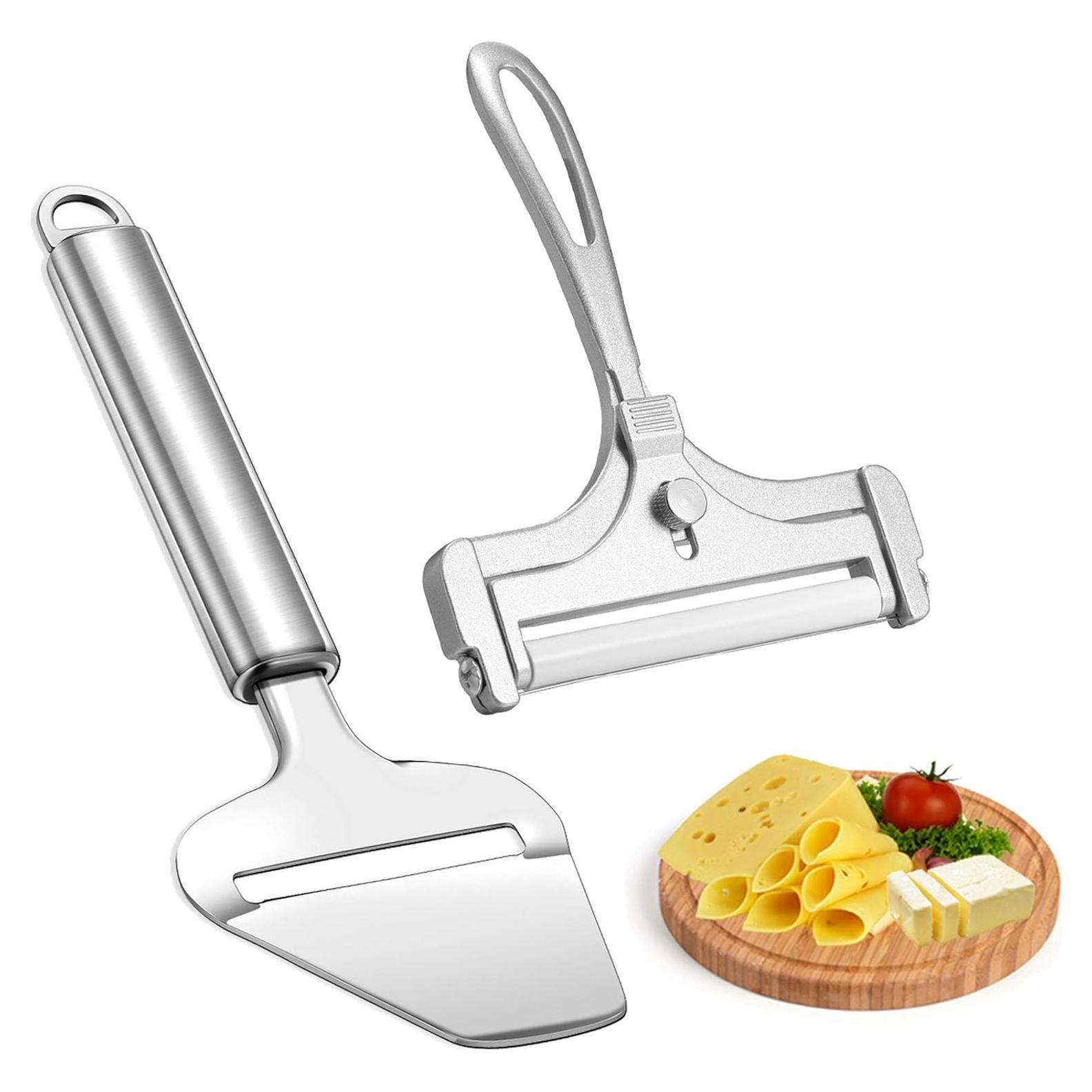 Set Cortador de Queso WarmHut Acero Inoxidable 2 Piezas