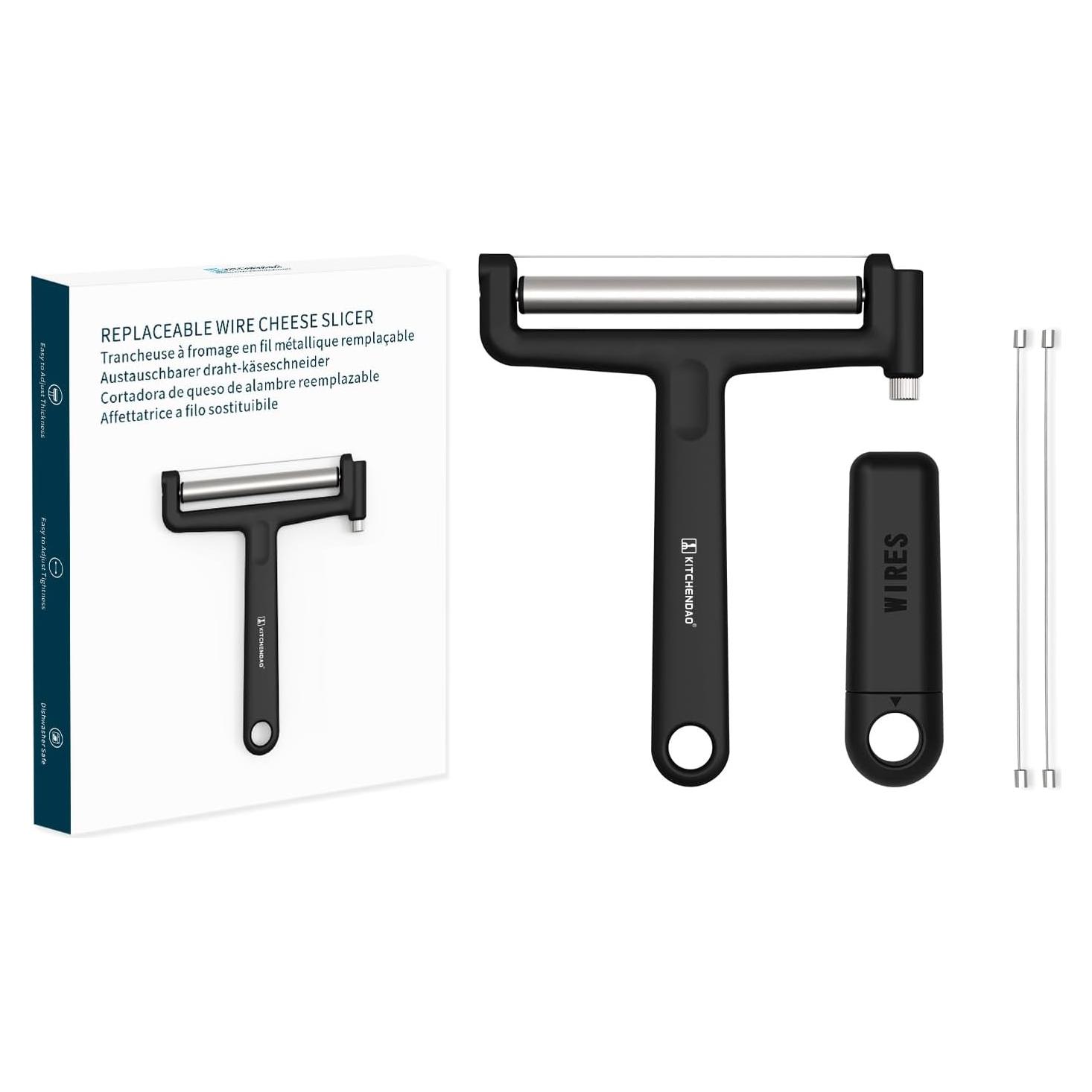 Cortador de Queso KITCHENDAO KD20297 Ajustable con Alambres Extra