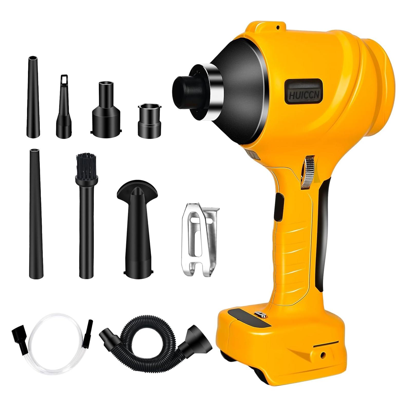 Soplador de Polvo Inalámbrico HUICCN 20V 447 MPH para DeWalt