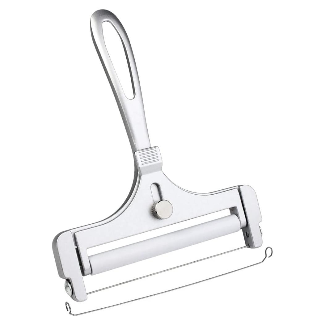 Cortador de Queso Ajustable Poualss de Acero Inoxidable 15x11.5cm