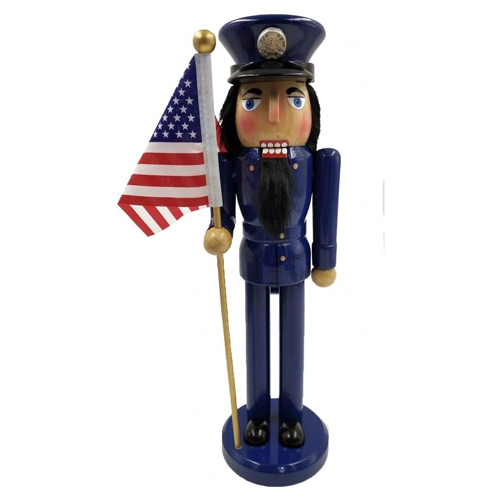 Santa's Workshop 14" Air Force Nutcracker, Blue, 70426