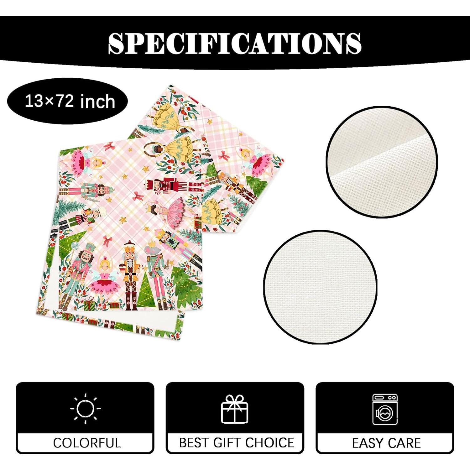 Corredor de Mesa Navideño Yarcooly Muñeco de Nieve 33x180 cm