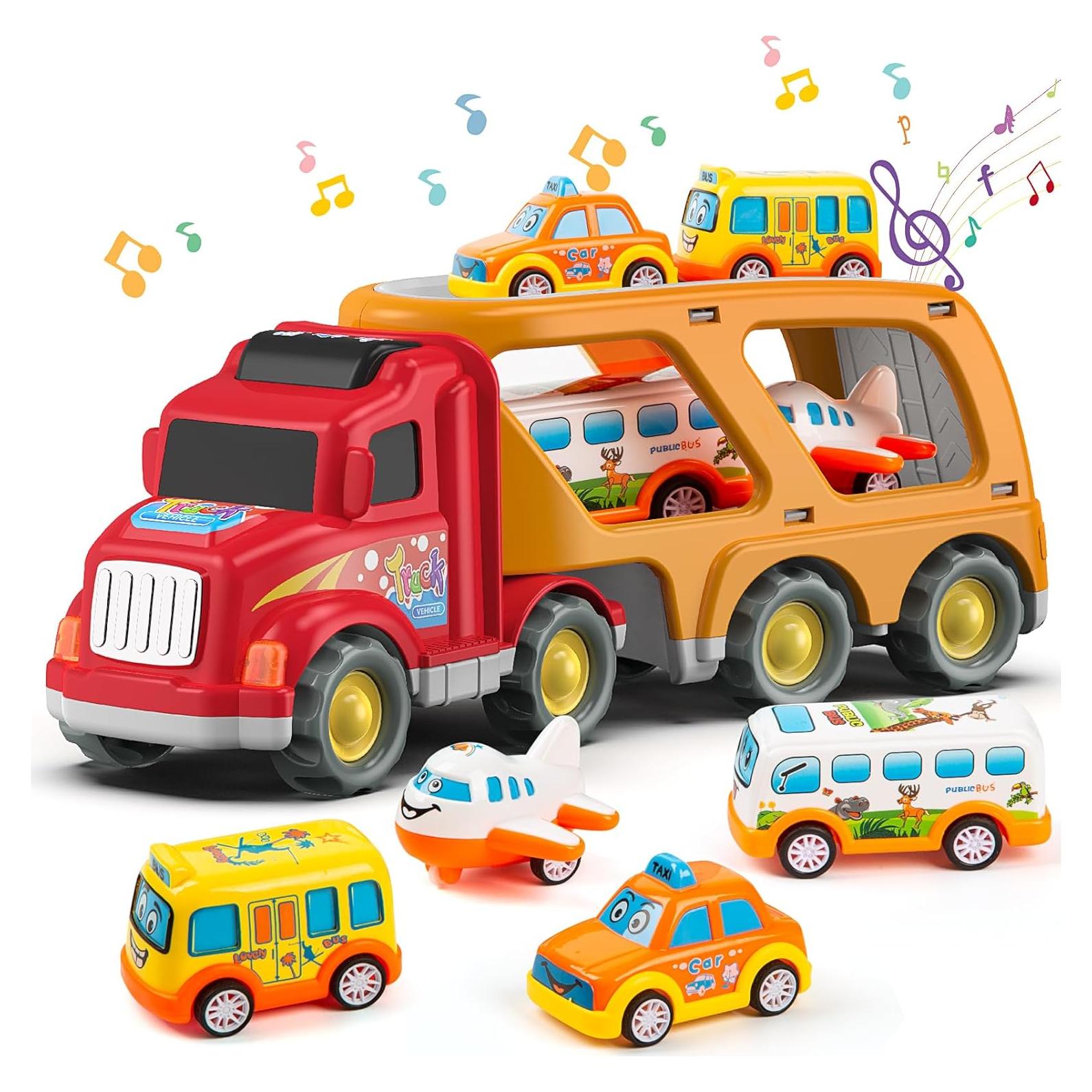 Veslier Juguete de Camión 5 en 1 con Autos para Niños