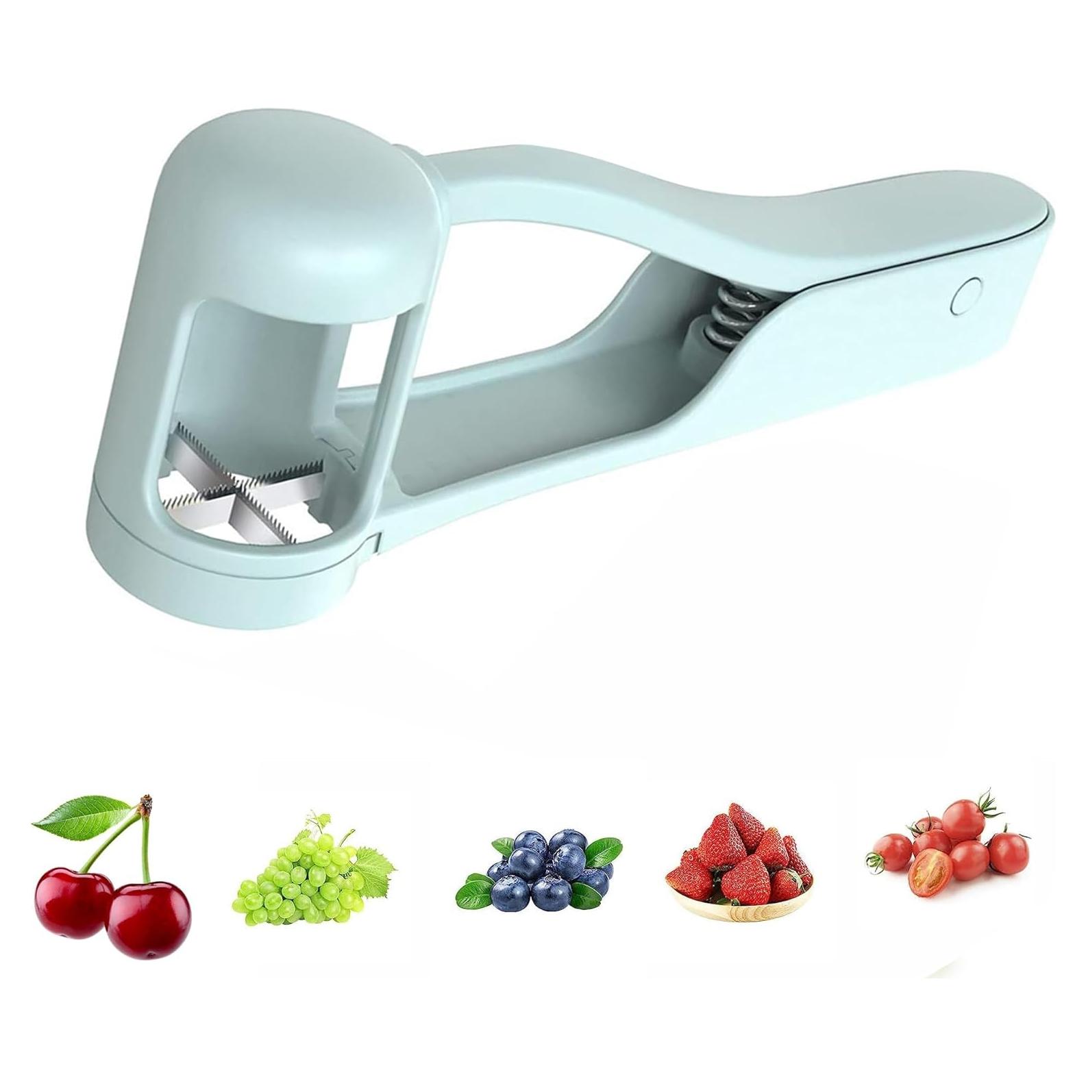 Cortador de Frutas Ergonómico Genérico para Niños Azul