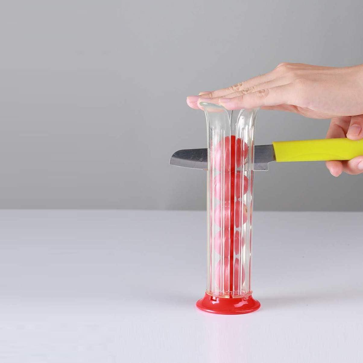 Cortador de Frutas DOITOOL 2 Pcs para Tomates y Uvas