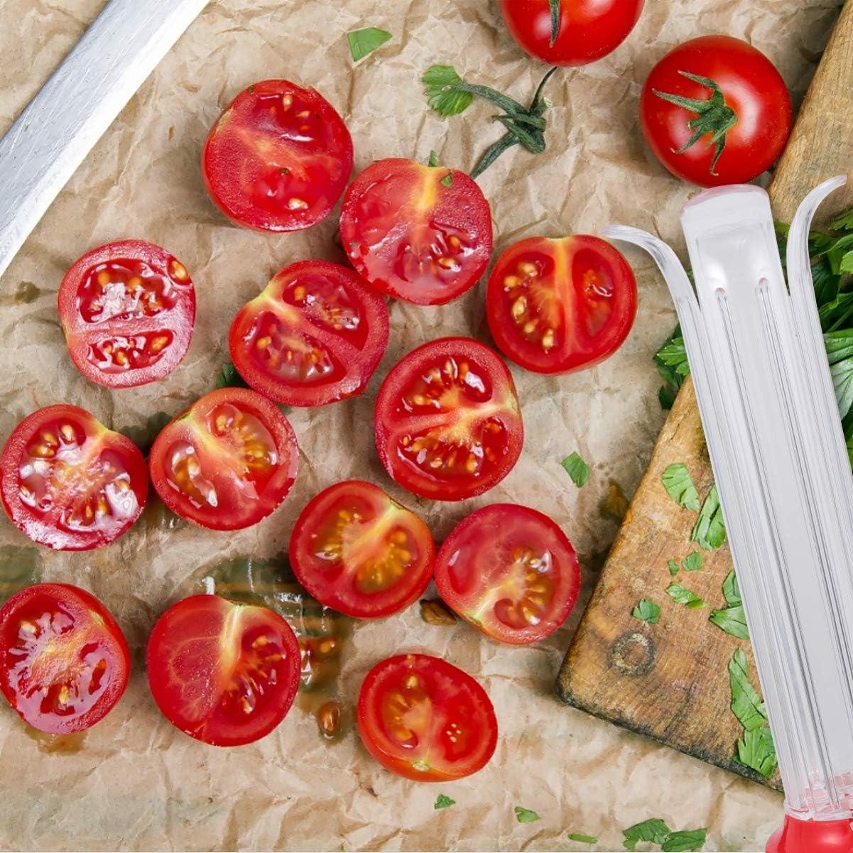 Cortador de Frutas DOITOOL 2 Pcs para Tomates y Uvas