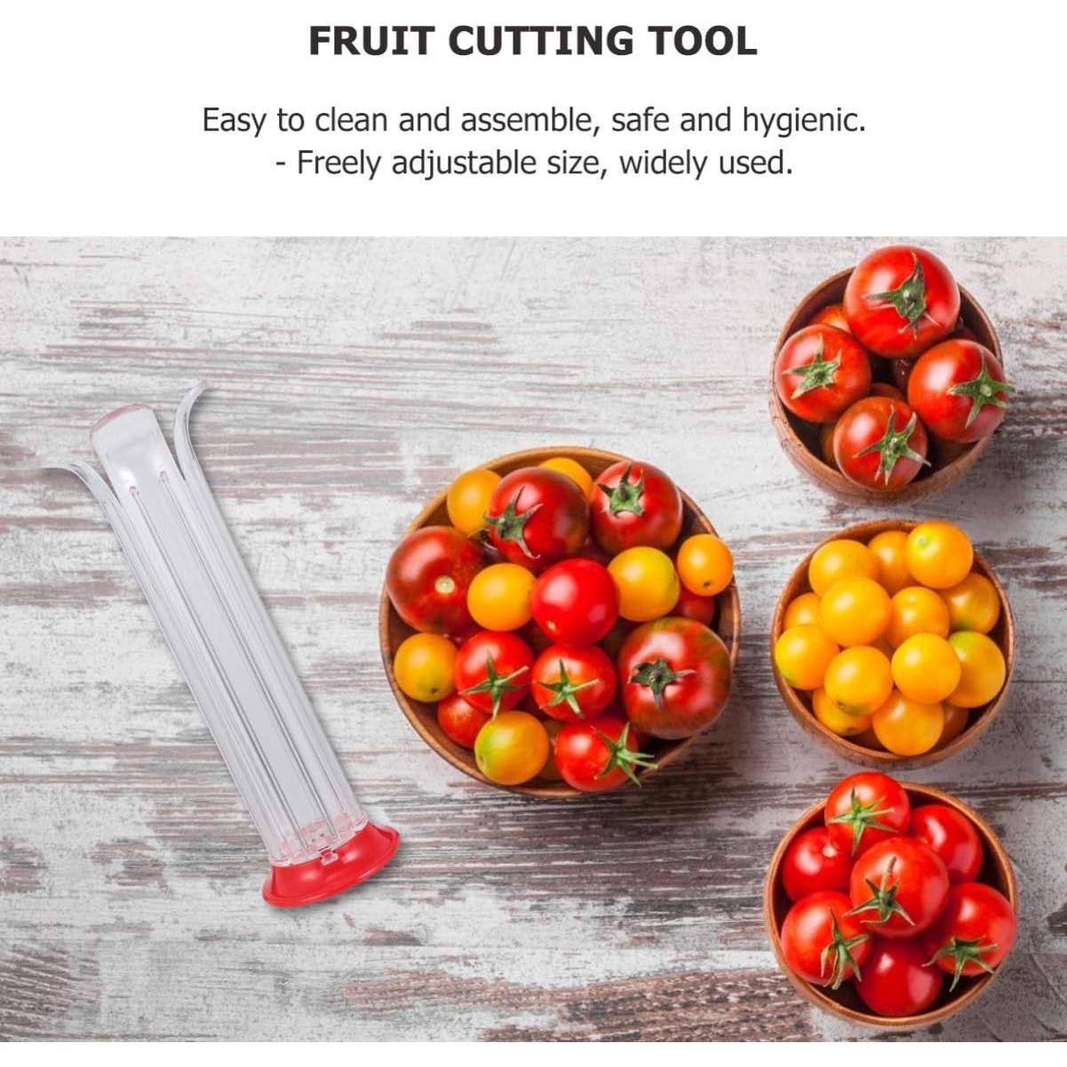 Cortador de Frutas DOITOOL 2 Pcs para Tomates y Uvas