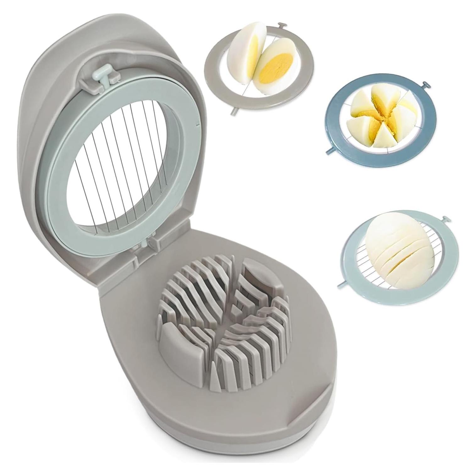 Cortador de Huevos 3 en 1 BEIGEMEI Acero Inoxidable Multifuncional