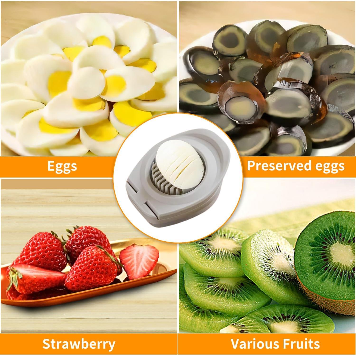 Cortador de Huevos 3 en 1 BEIGEMEI Acero Inoxidable Multifuncional