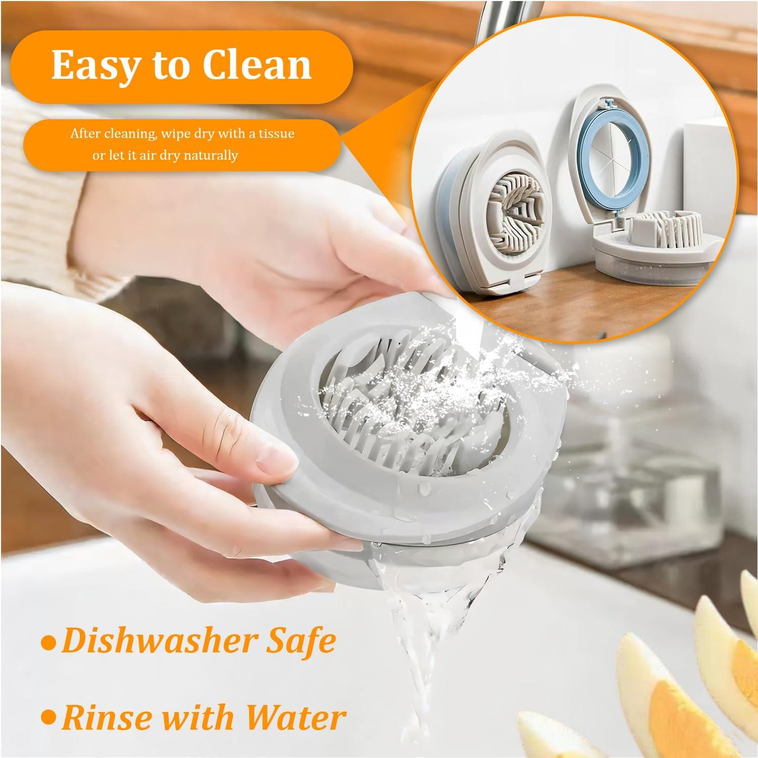 Cortador de Huevos 3 en 1 BEIGEMEI Acero Inoxidable Multifuncional