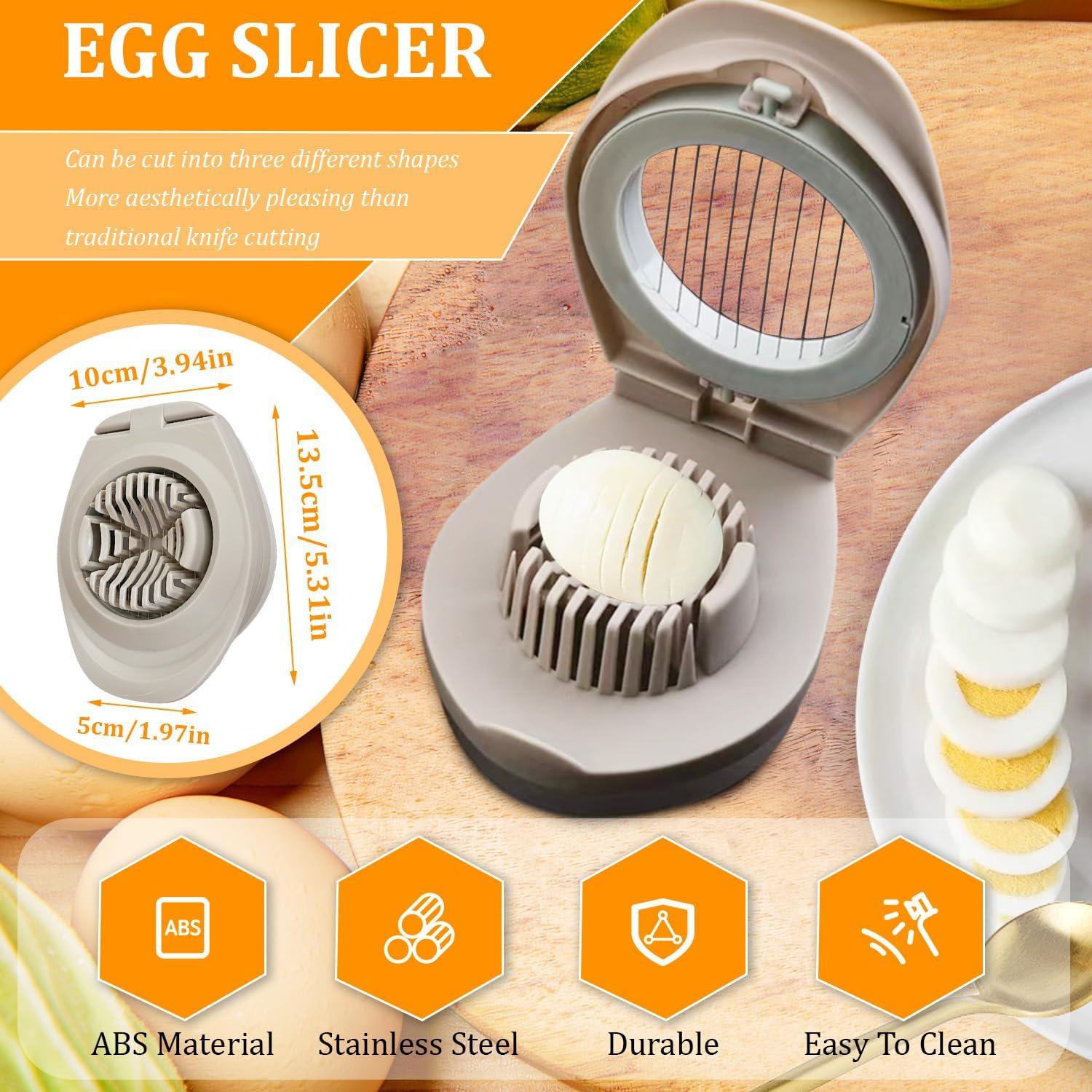 Cortador de Huevos 3 en 1 BEIGEMEI Acero Inoxidable Multifuncional