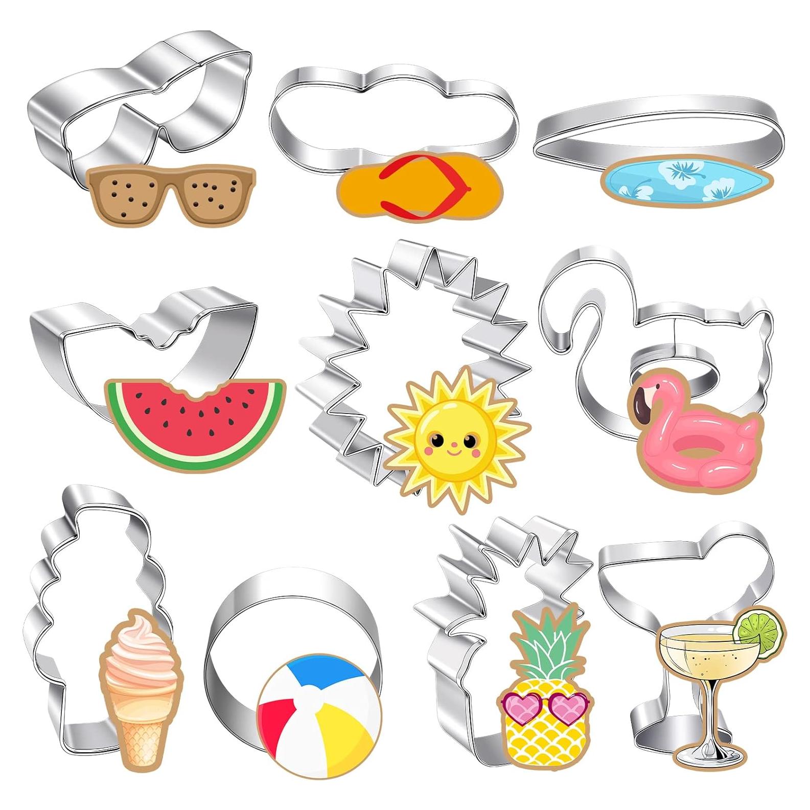 Cortadores de Galletas de Verano Didaey - 10 Piezas Playa