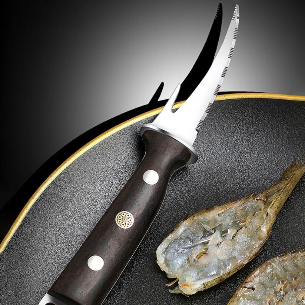 Limpiador de Camarones Luxshiny Acero Inoxidable 7.07cm