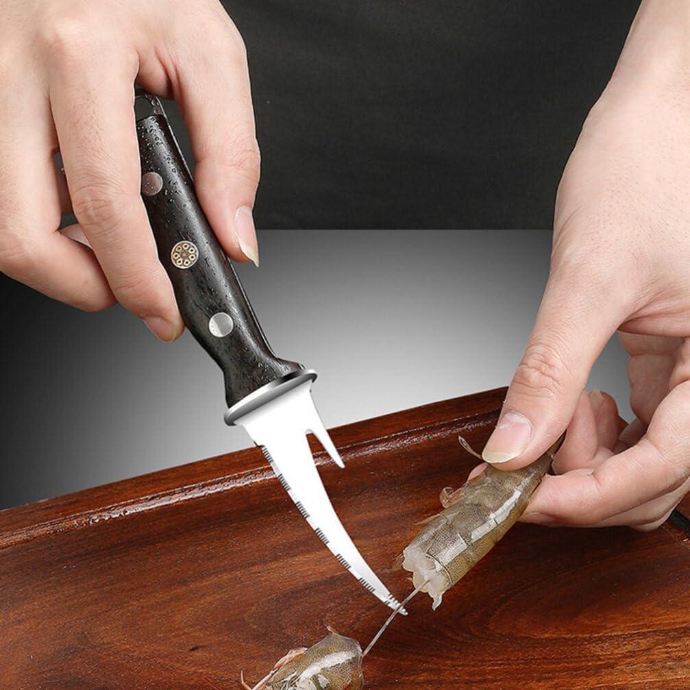 Limpiador de Camarones Luxshiny Acero Inoxidable 7.07cm