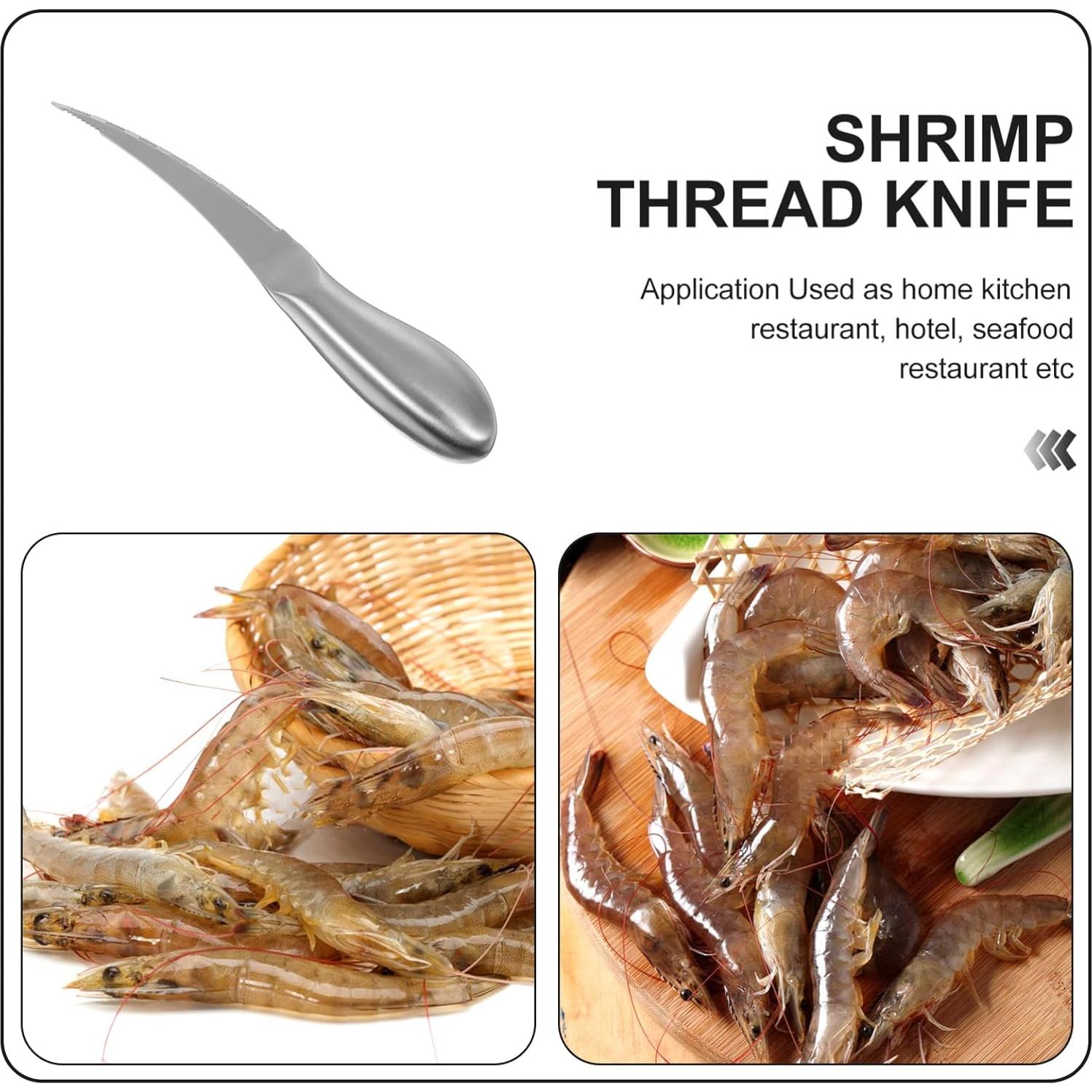 Desvenador de Camarones DOITOOL de Acero Inoxidable 15cm