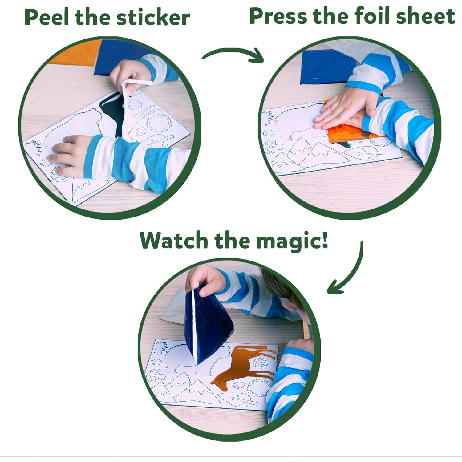 Skillmatics Foil Fun - Mega Pack Animales Creativo 0.74kg