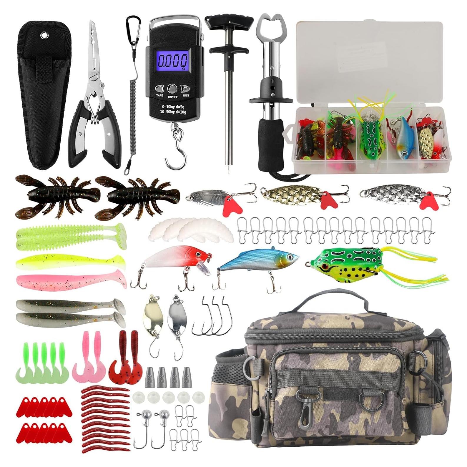 Kit de Herramientas de Pesca Mouhike 113 Piezas con Bolsa