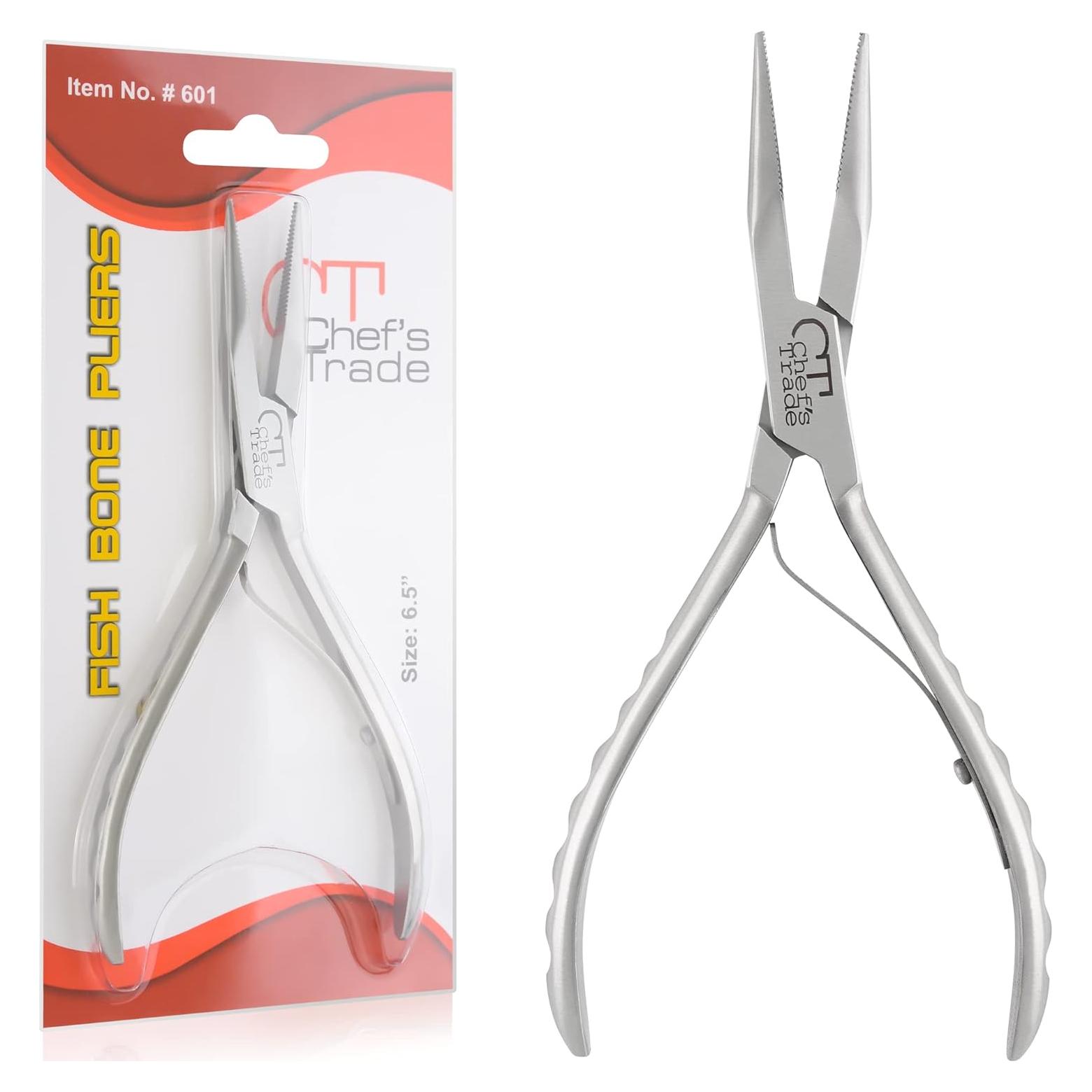 Pinzas de Huesos de Pescado Chef's Trade Acero Inoxidable Plata