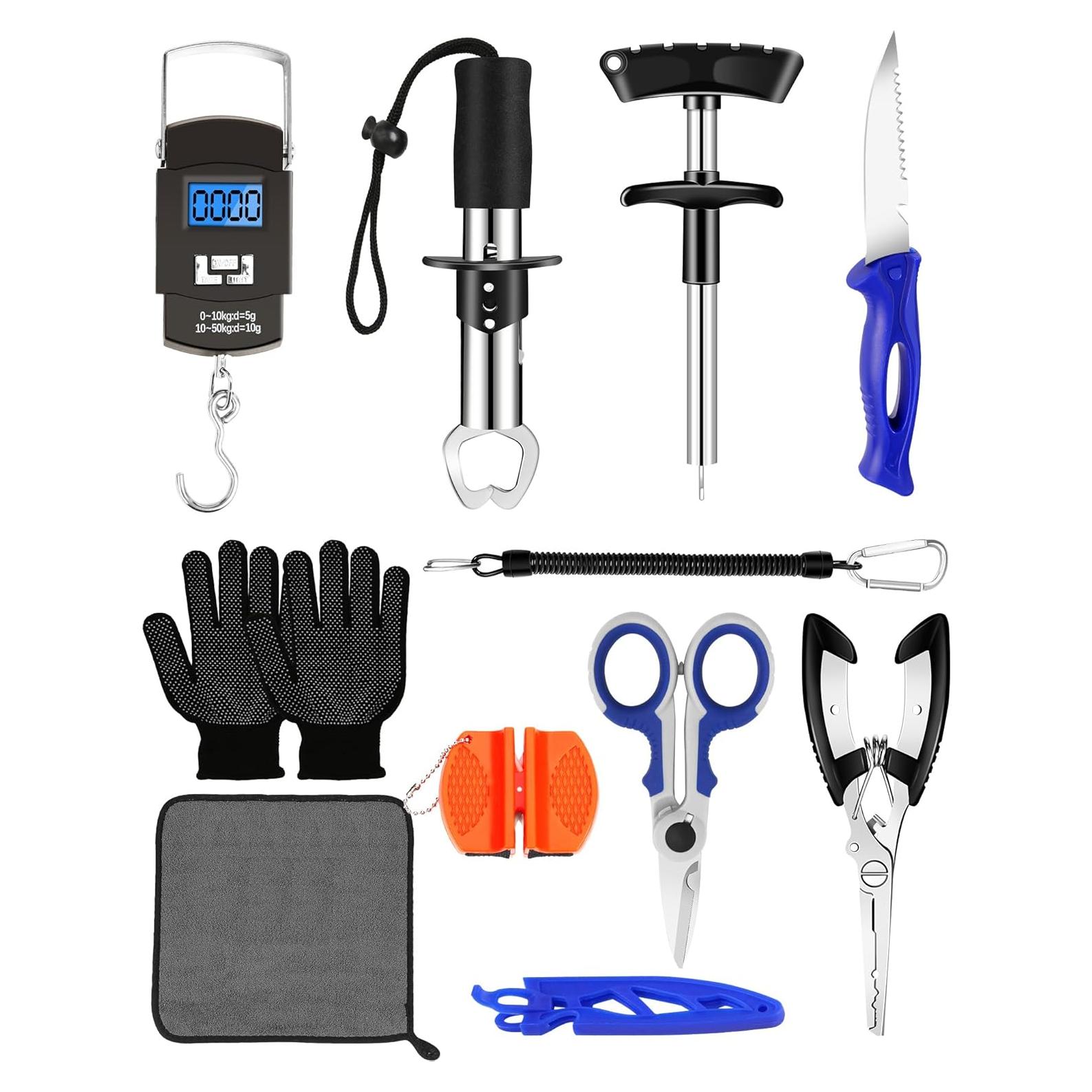 Kit de Herramientas de Pesca AOFUXTI - 6 Piezas, Acero Inoxidable